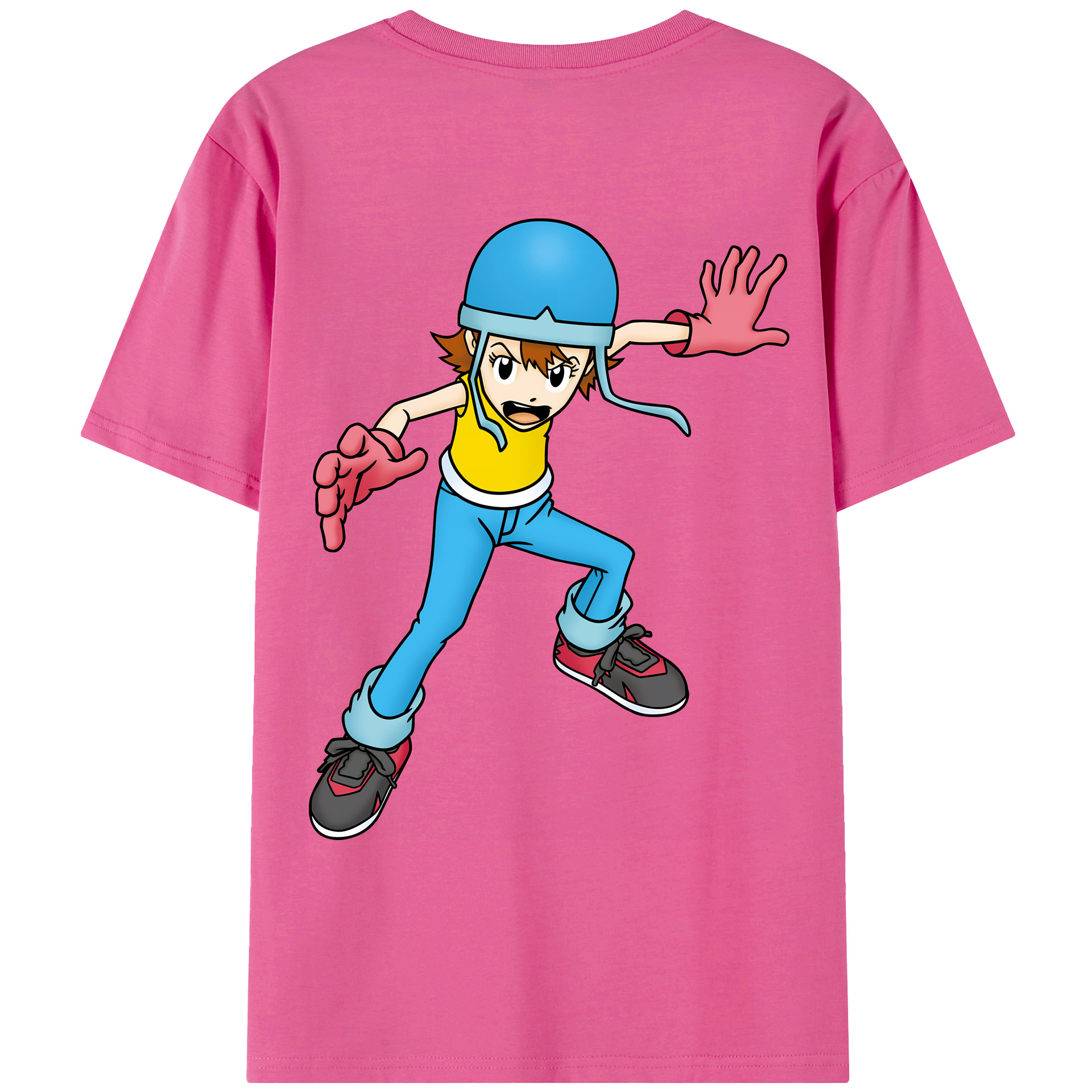 （画像用） Digimon デジタルモンスター/デジモン レディース半袖Tシャツ(バックプリント)