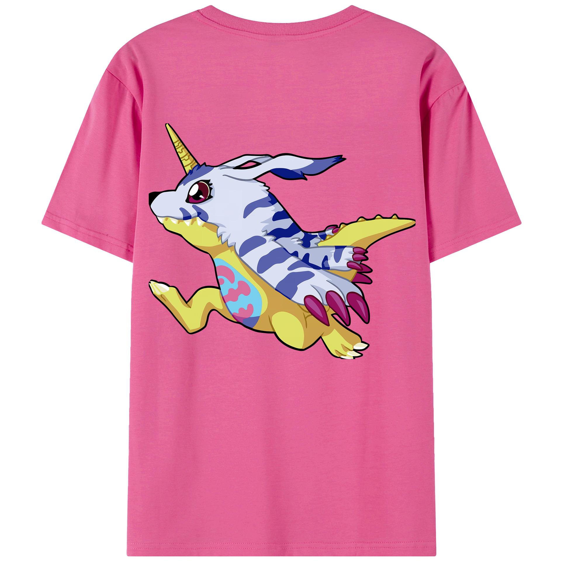 （画像用） Digimon デジタルモンスター/デジモン レディース半袖Tシャツ(バックプリント)
