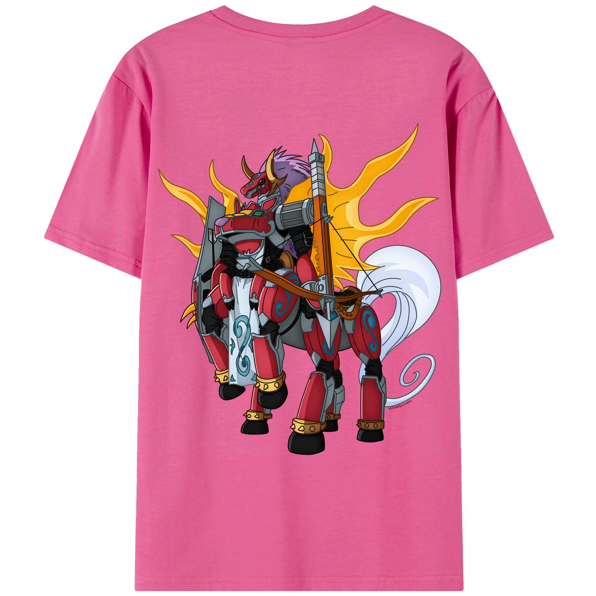 （画像用） Digimon デジタルモンスター/デジモン レディース半袖Tシャツ(バックプリント)