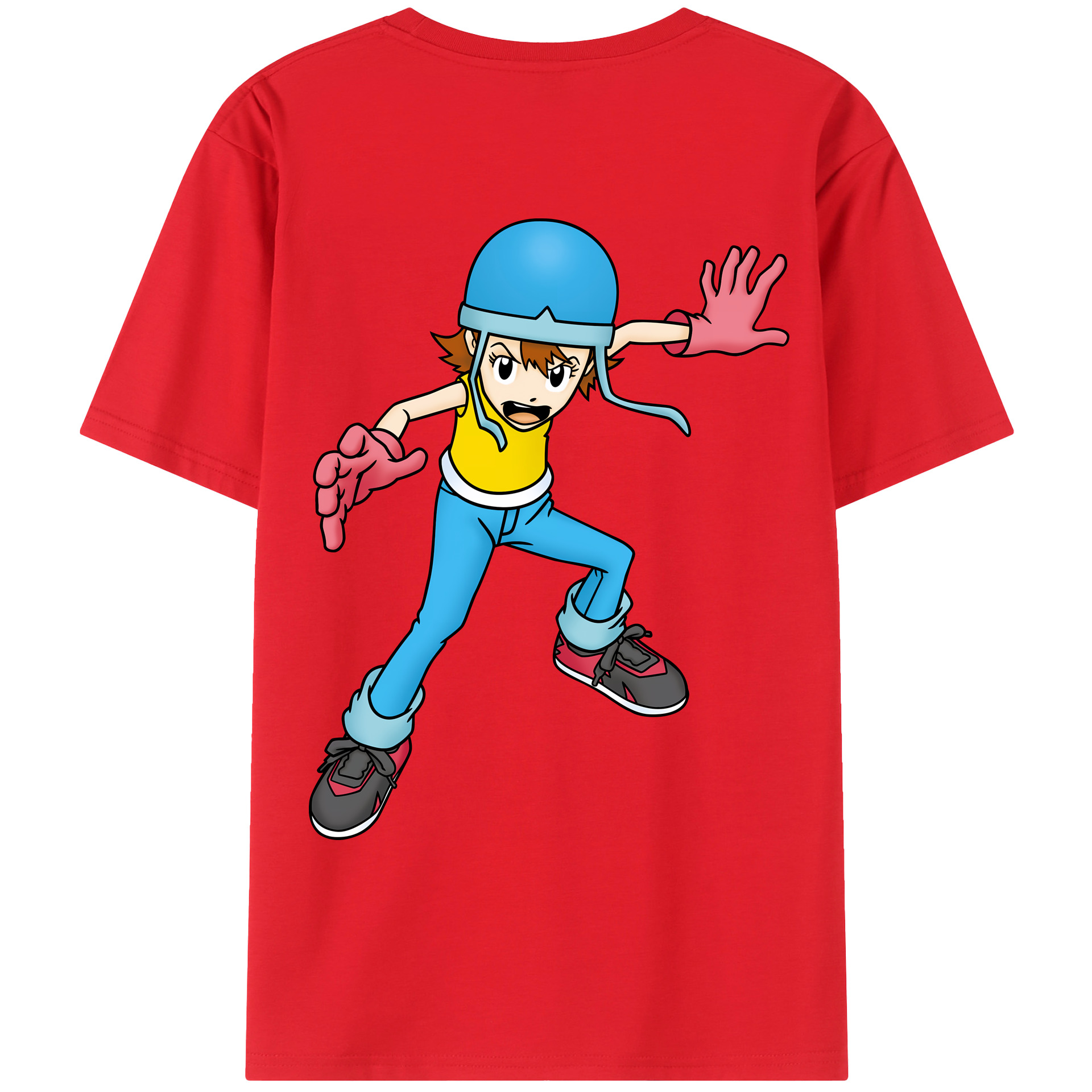 （画像用） Digimon デジタルモンスター/デジモン レディース半袖Tシャツ(バックプリント)