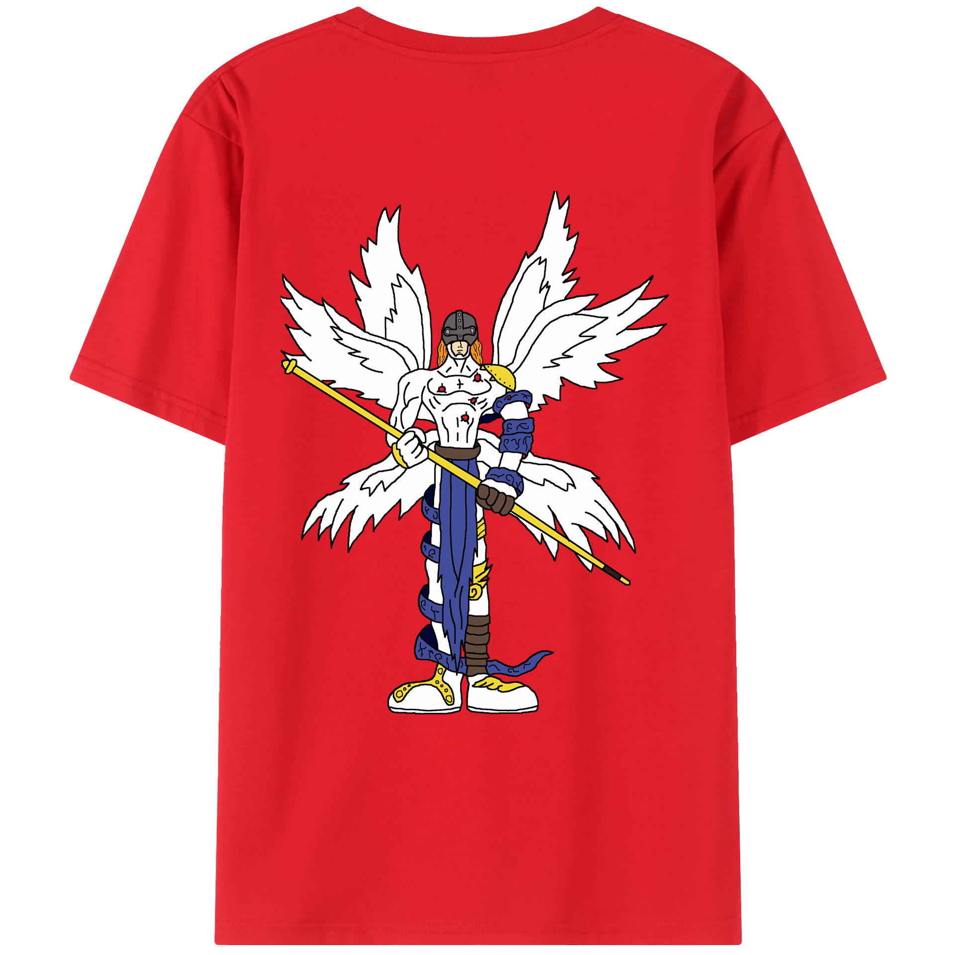（画像用） Digimon デジタルモンスター/デジモン レディース半袖Tシャツ(バックプリント)