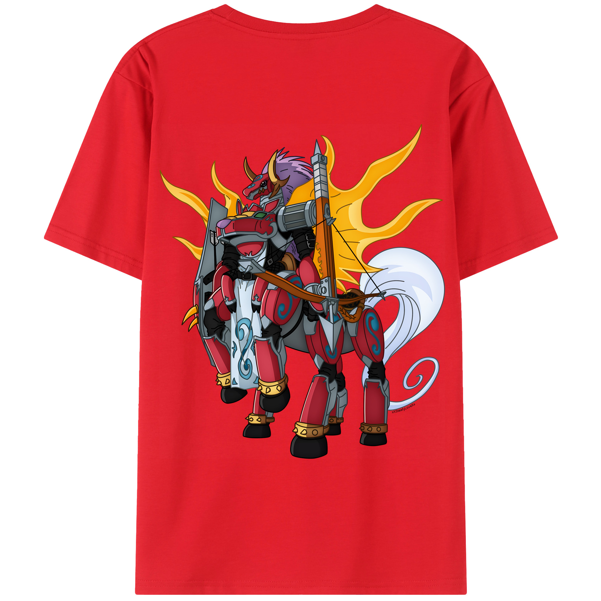 （画像用） Digimon デジタルモンスター/デジモン レディース半袖Tシャツ(バックプリント)