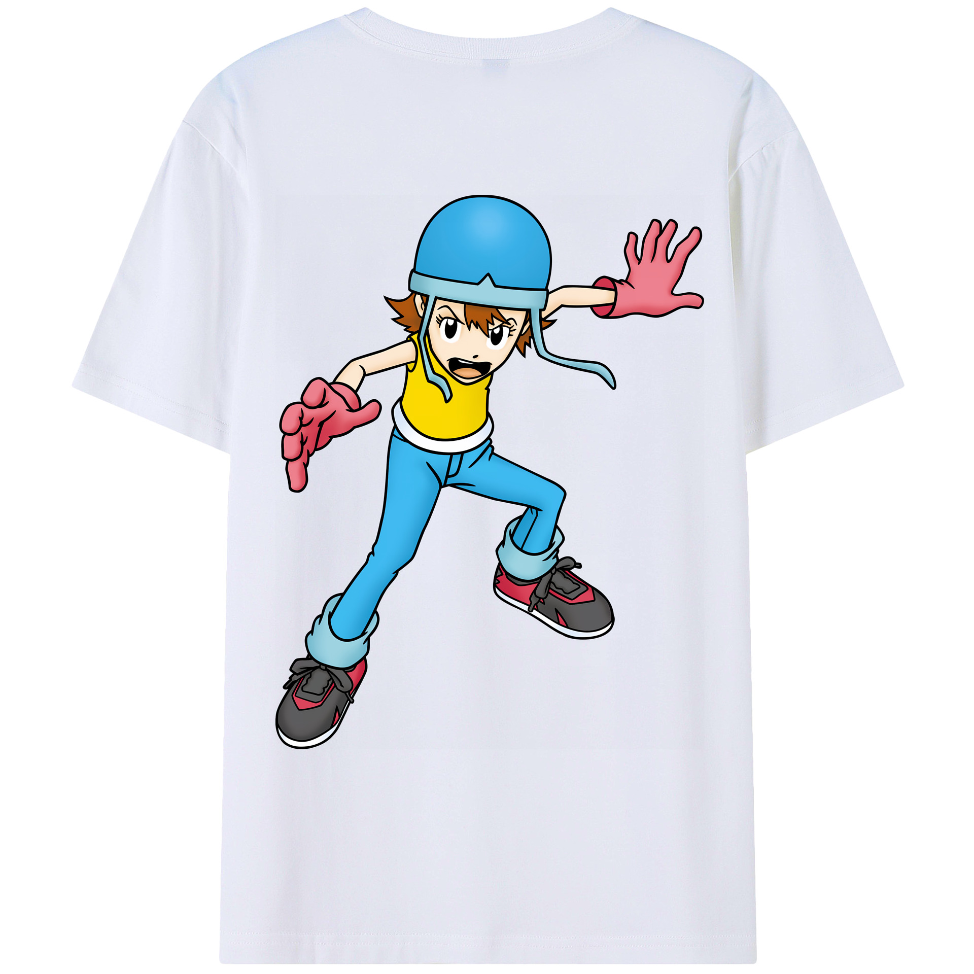 （画像用） Digimon デジタルモンスター/デジモン レディース半袖Tシャツ(バックプリント)