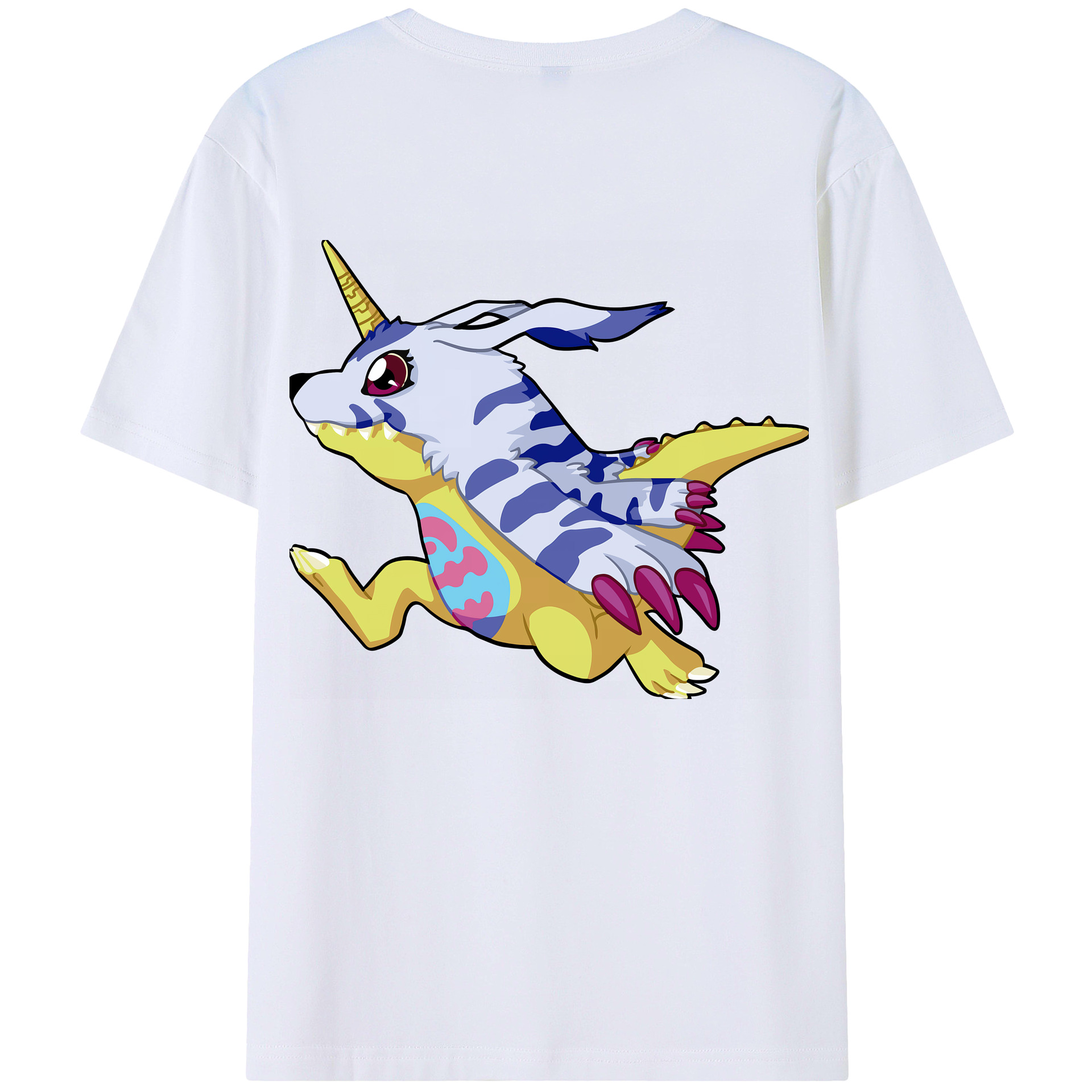 （画像用） Digimon デジタルモンスター/デジモン レディース半袖Tシャツ(バックプリント)