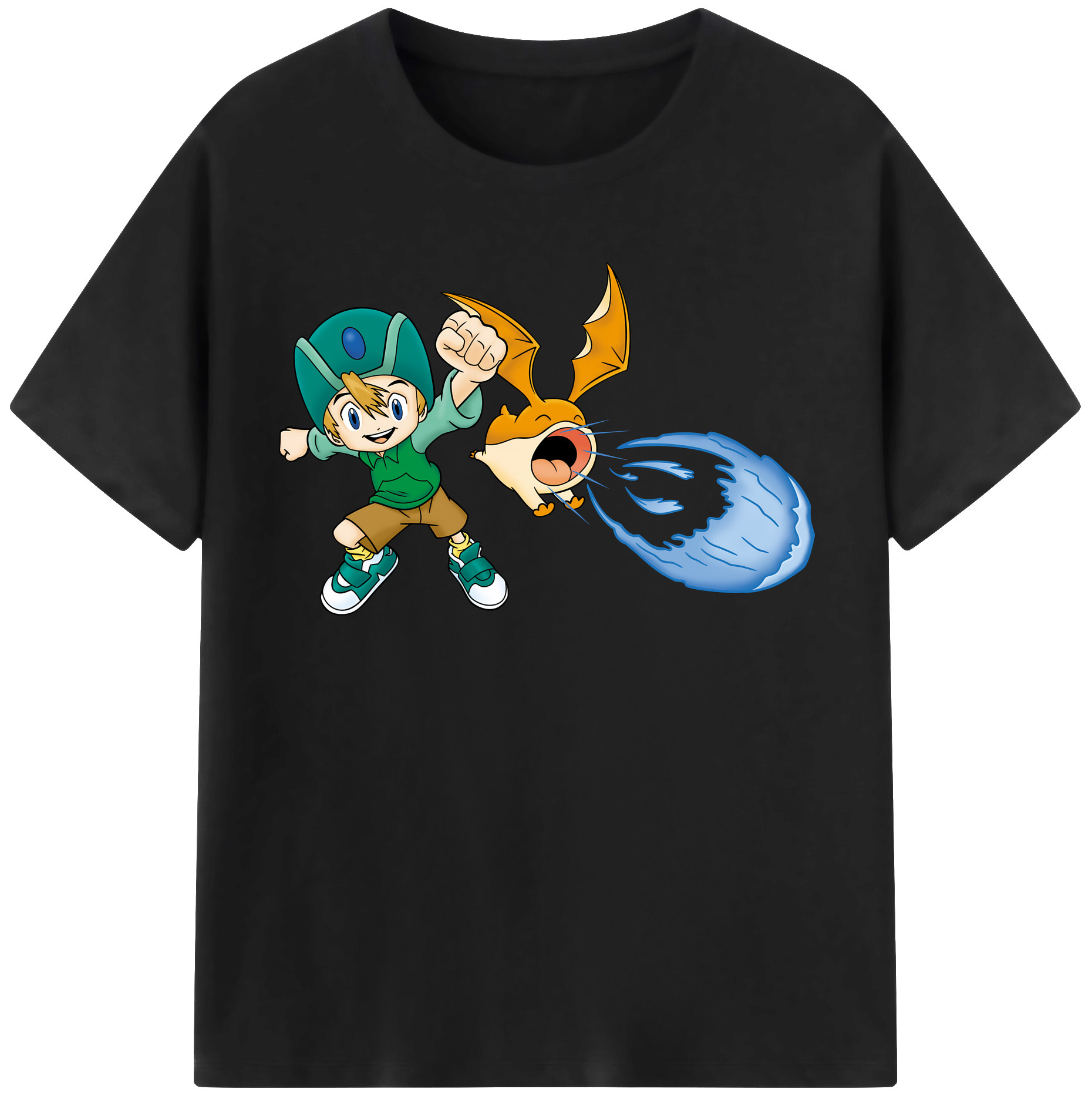 （画像用） Digimon デジタルモンスター/デジモン レディースカジュアルプリントTシャツ（綿100％）