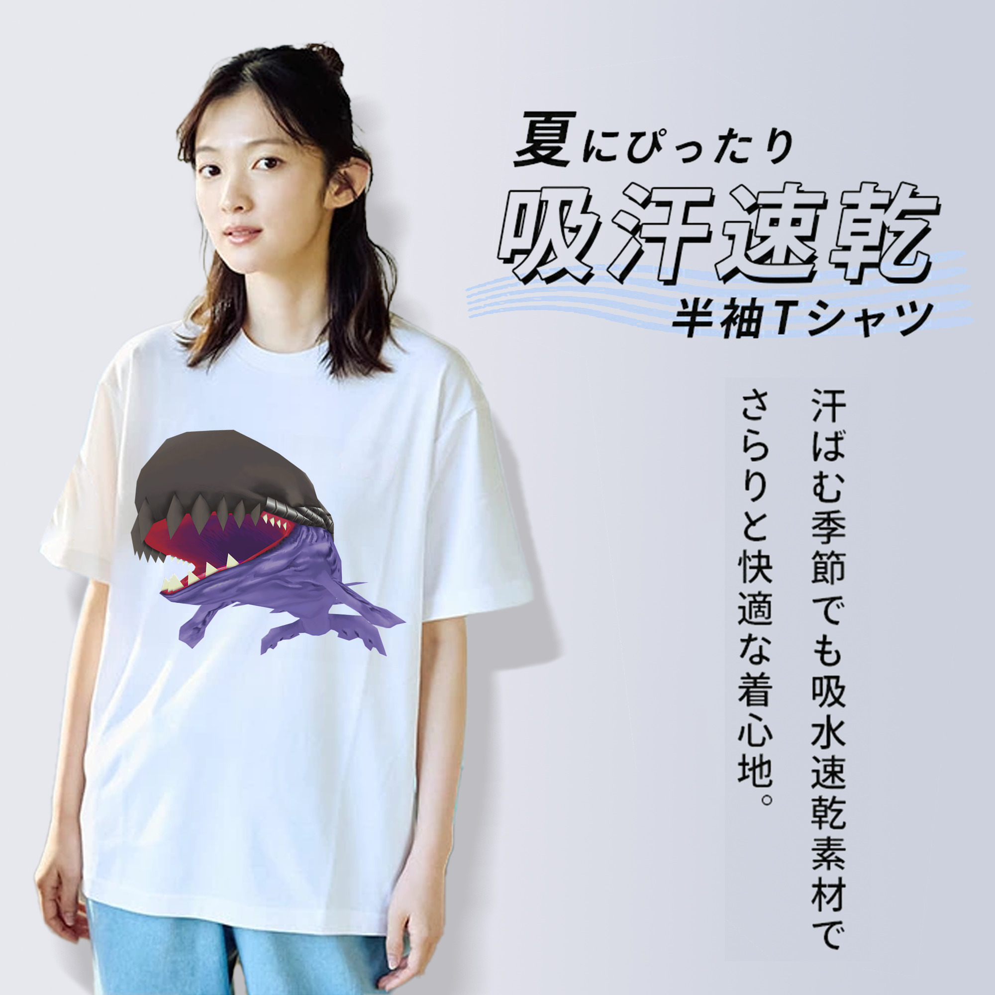 Digimon デジタルモンスター/デジモン レディースカジュアルプリントTシャツ（綿100％）
