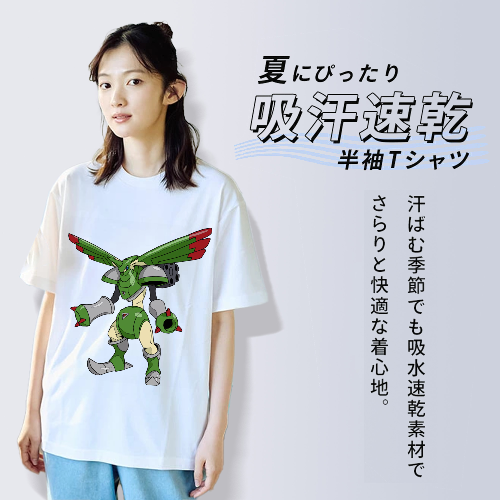 Digimon デジタルモンスター/デジモン レディースカジュアルプリントTシャツ（綿100％）