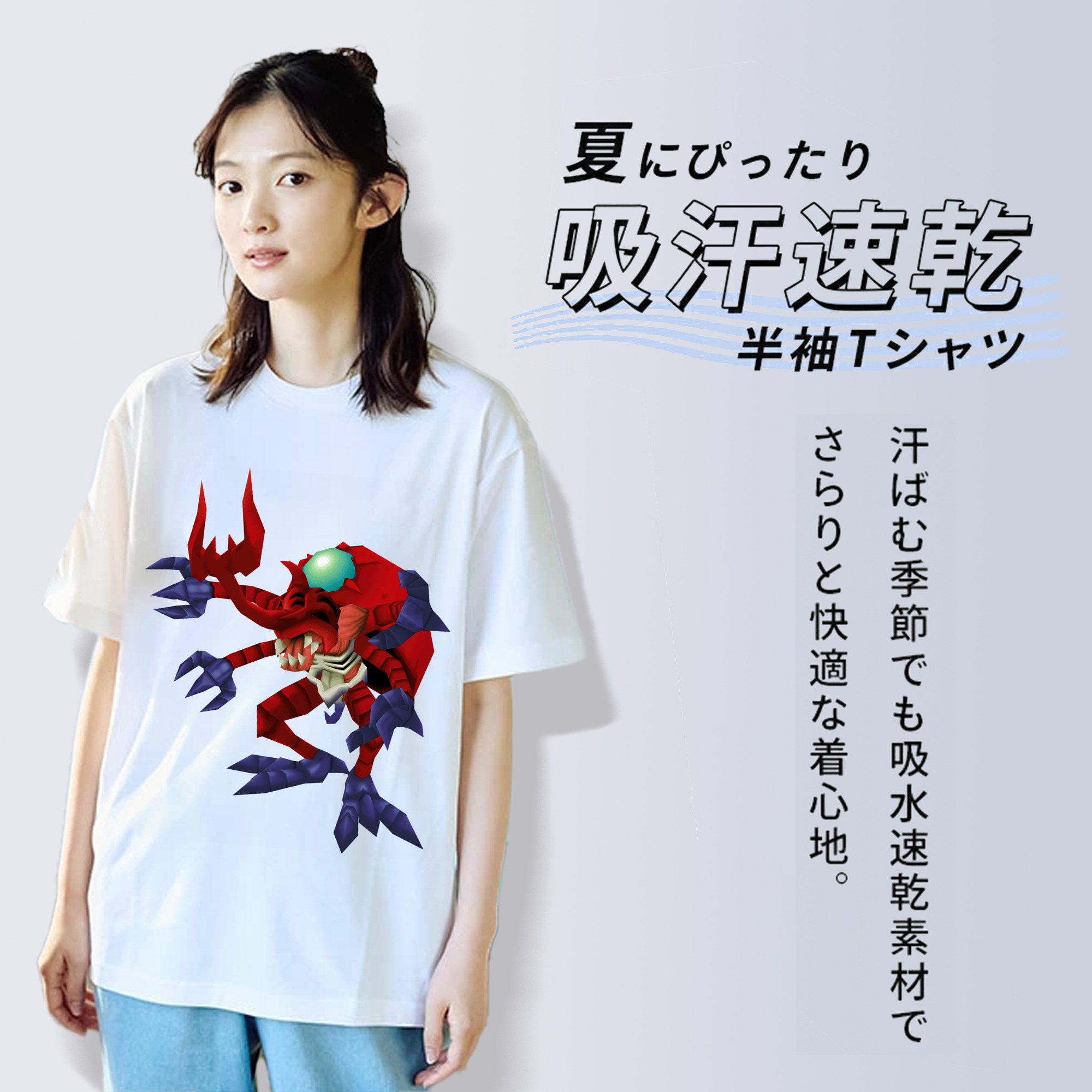 Digimon デジタルモンスター/デジモン レディースカジュアルプリントTシャツ（綿100％）
