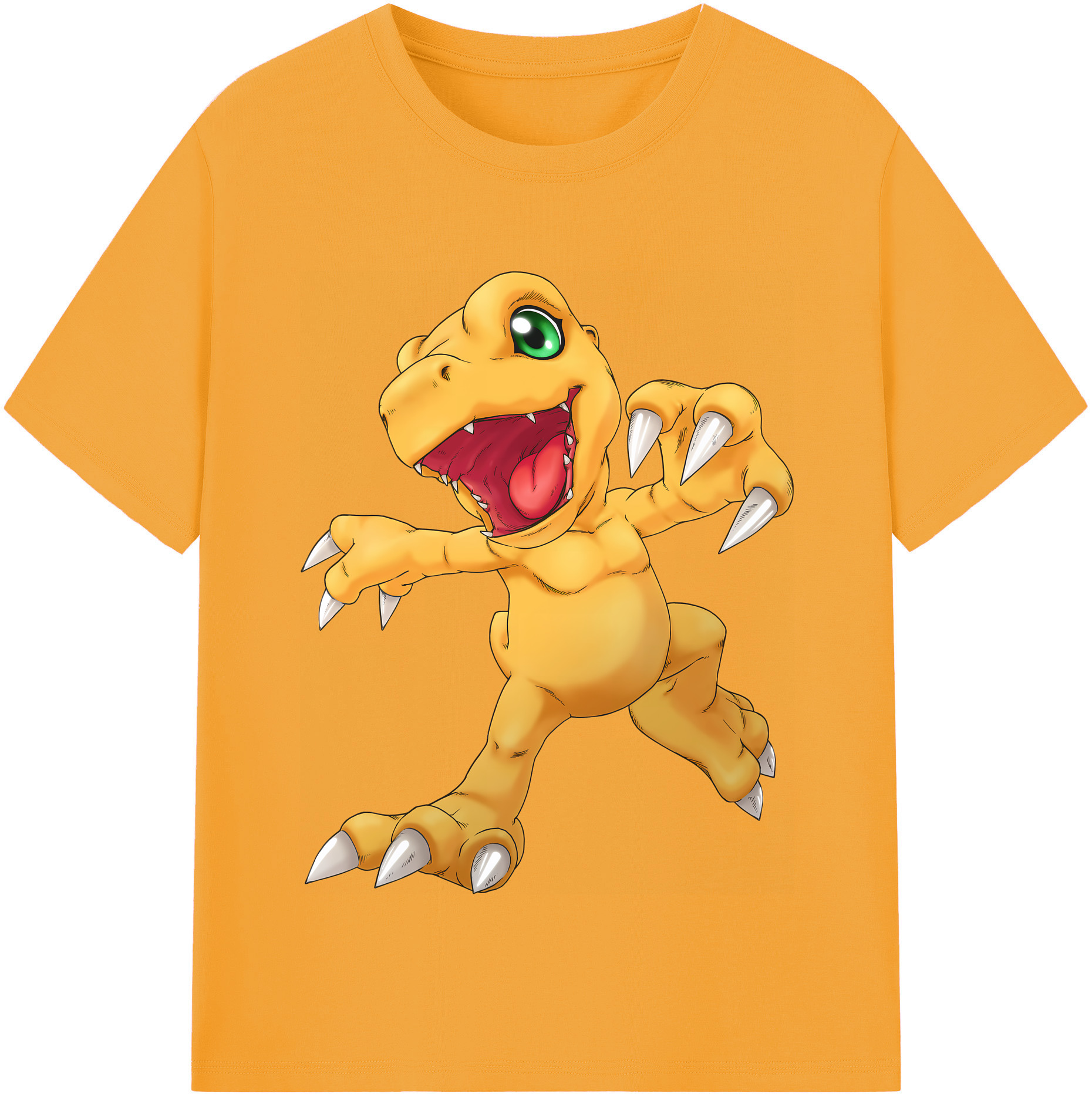 （画像用） Digimon デジタルモンスター/デジモン レディースカジュアルプリントTシャツ（綿100％）
