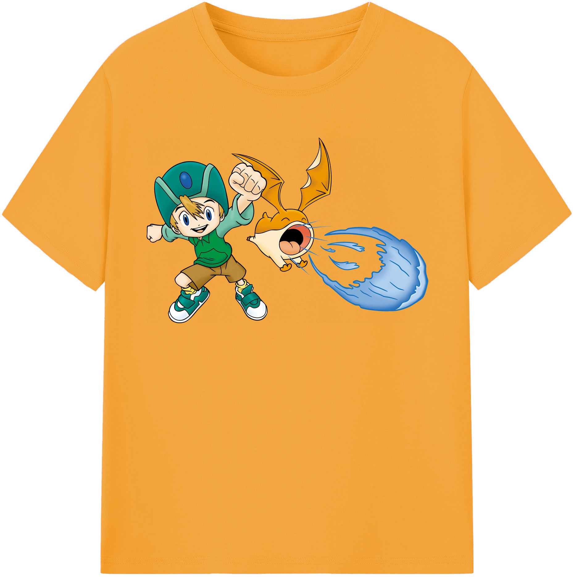 （画像用） Digimon デジタルモンスター/デジモン レディースカジュアルプリントTシャツ（綿100％）