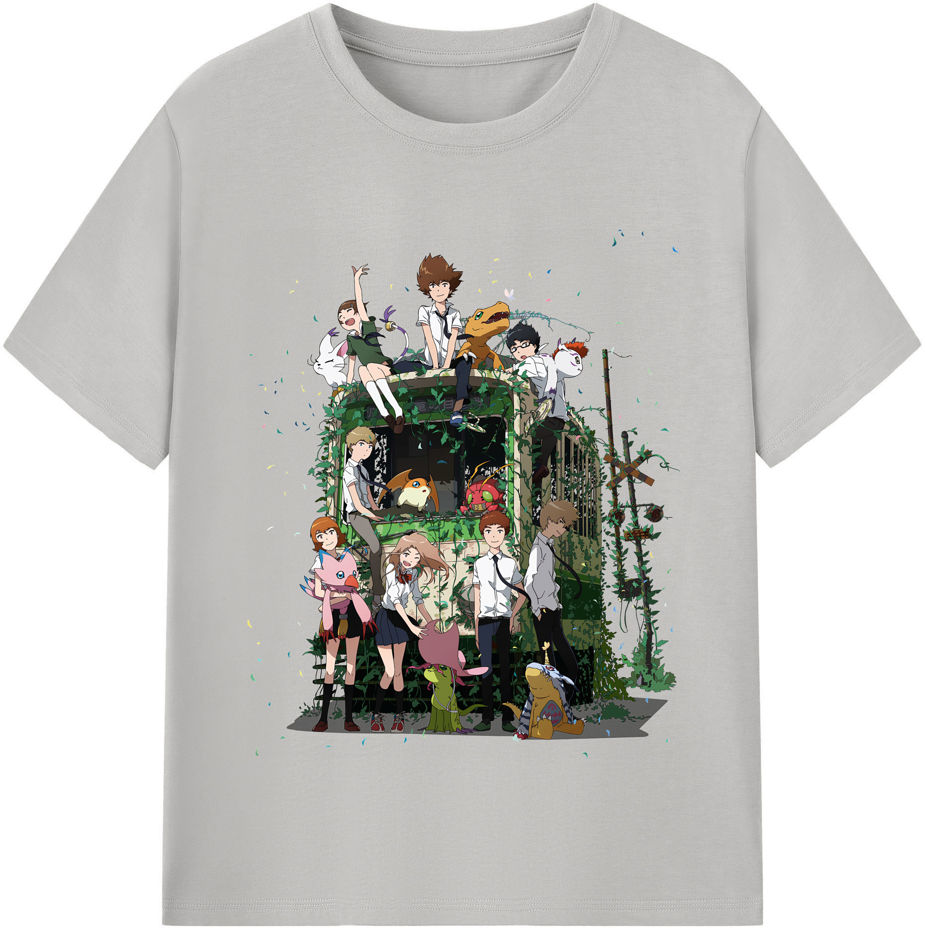 （画像用） Digimon デジタルモンスター/デジモン レディースカジュアルプリントTシャツ（綿100％）