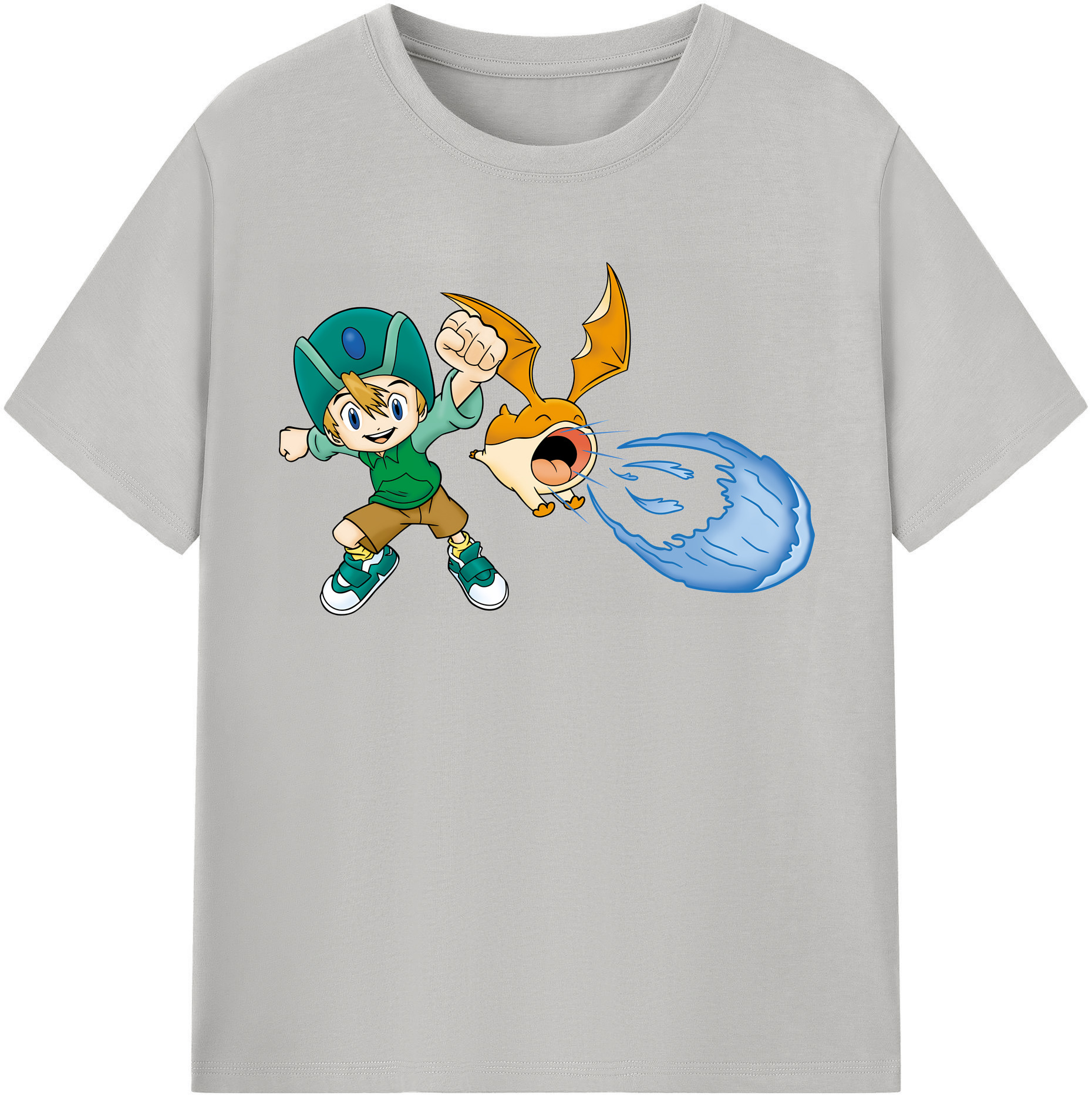 （画像用） Digimon デジタルモンスター/デジモン レディースカジュアルプリントTシャツ（綿100％）