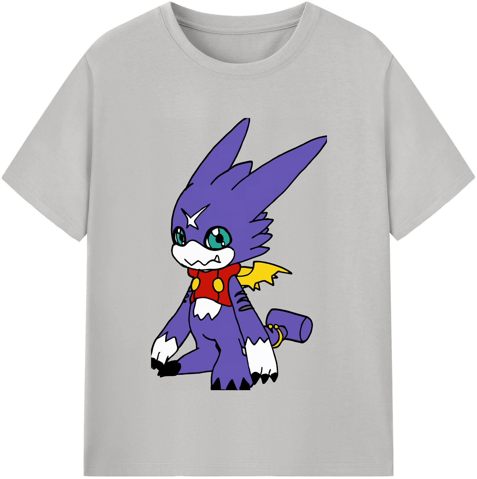 （画像用） Digimon デジタルモンスター/デジモン レディースカジュアルプリントTシャツ（綿100％）