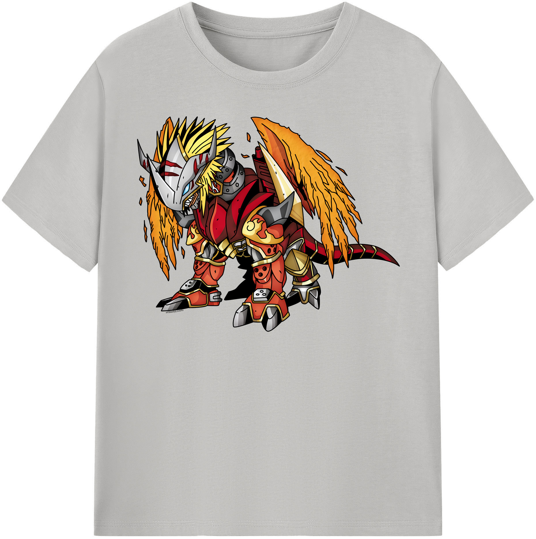 （画像用） Digimon デジタルモンスター/デジモン レディースカジュアルプリントTシャツ（綿100％）