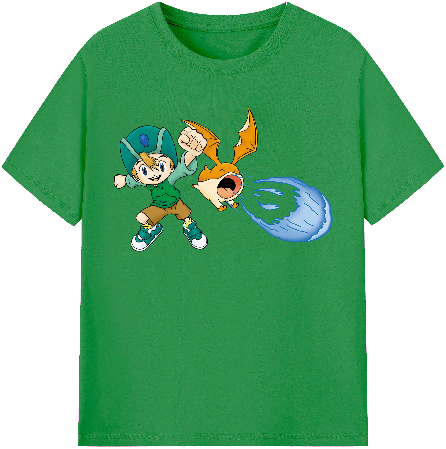 （画像用） Digimon デジタルモンスター/デジモン レディースカジュアルプリントTシャツ（綿100％）