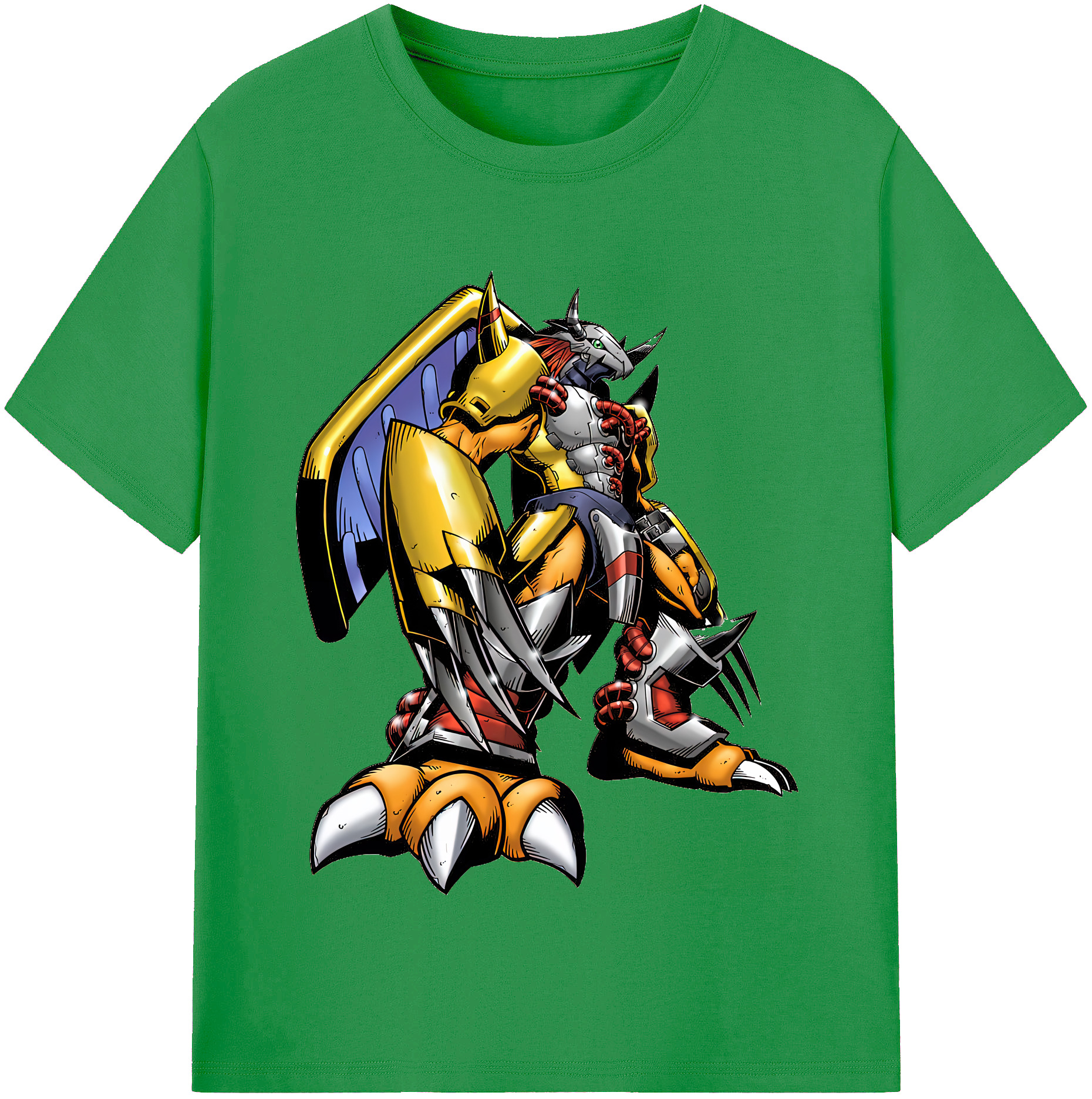 （画像用） Digimon デジタルモンスター/デジモン レディースカジュアルプリントTシャツ（綿100％）
