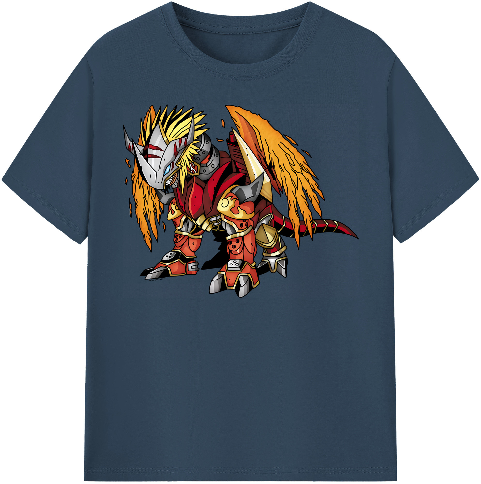 （画像用） Digimon デジタルモンスター/デジモン レディースカジュアルプリントTシャツ（綿100％）