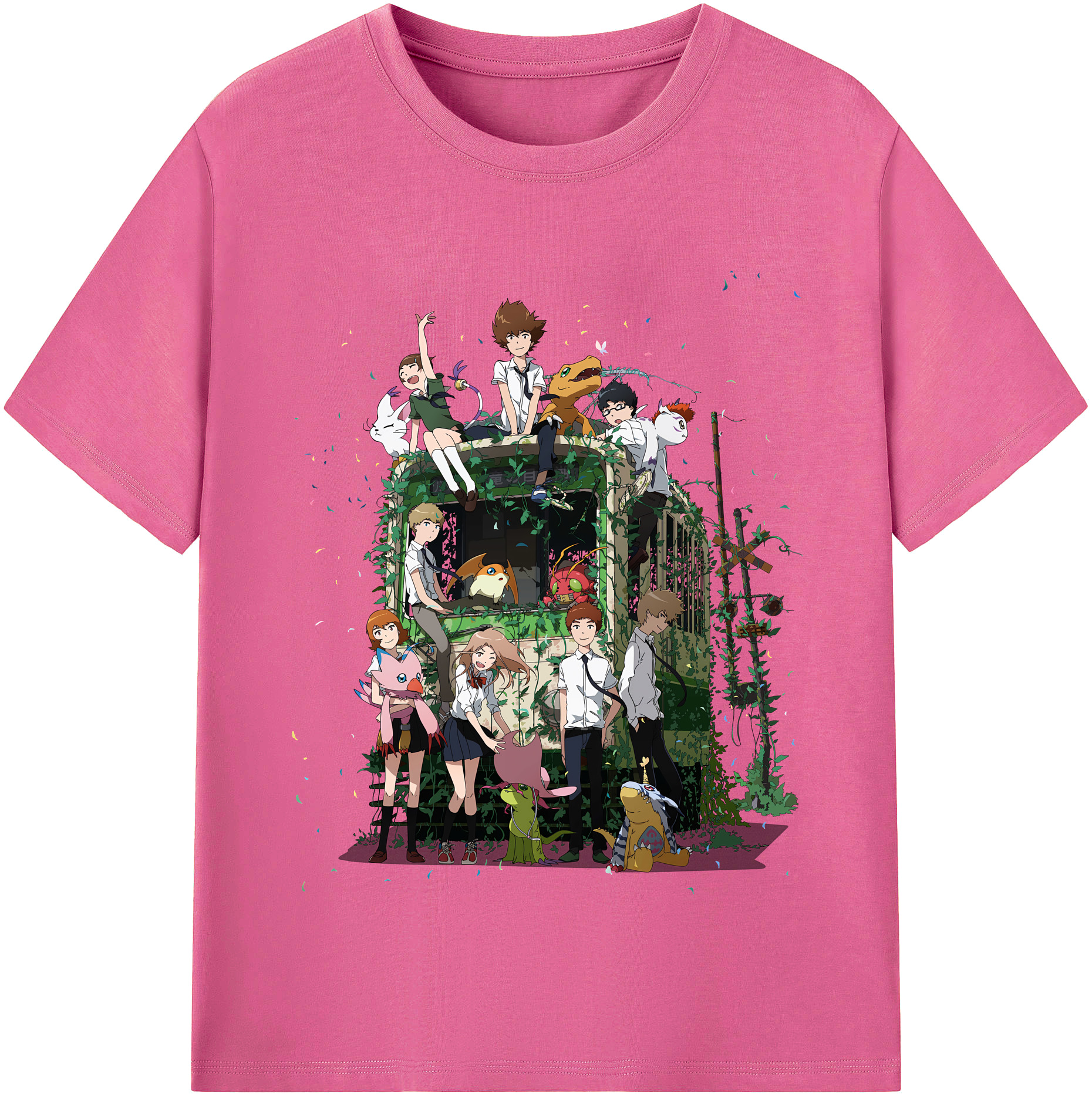（画像用） Digimon デジタルモンスター/デジモン レディースカジュアルプリントTシャツ（綿100％）