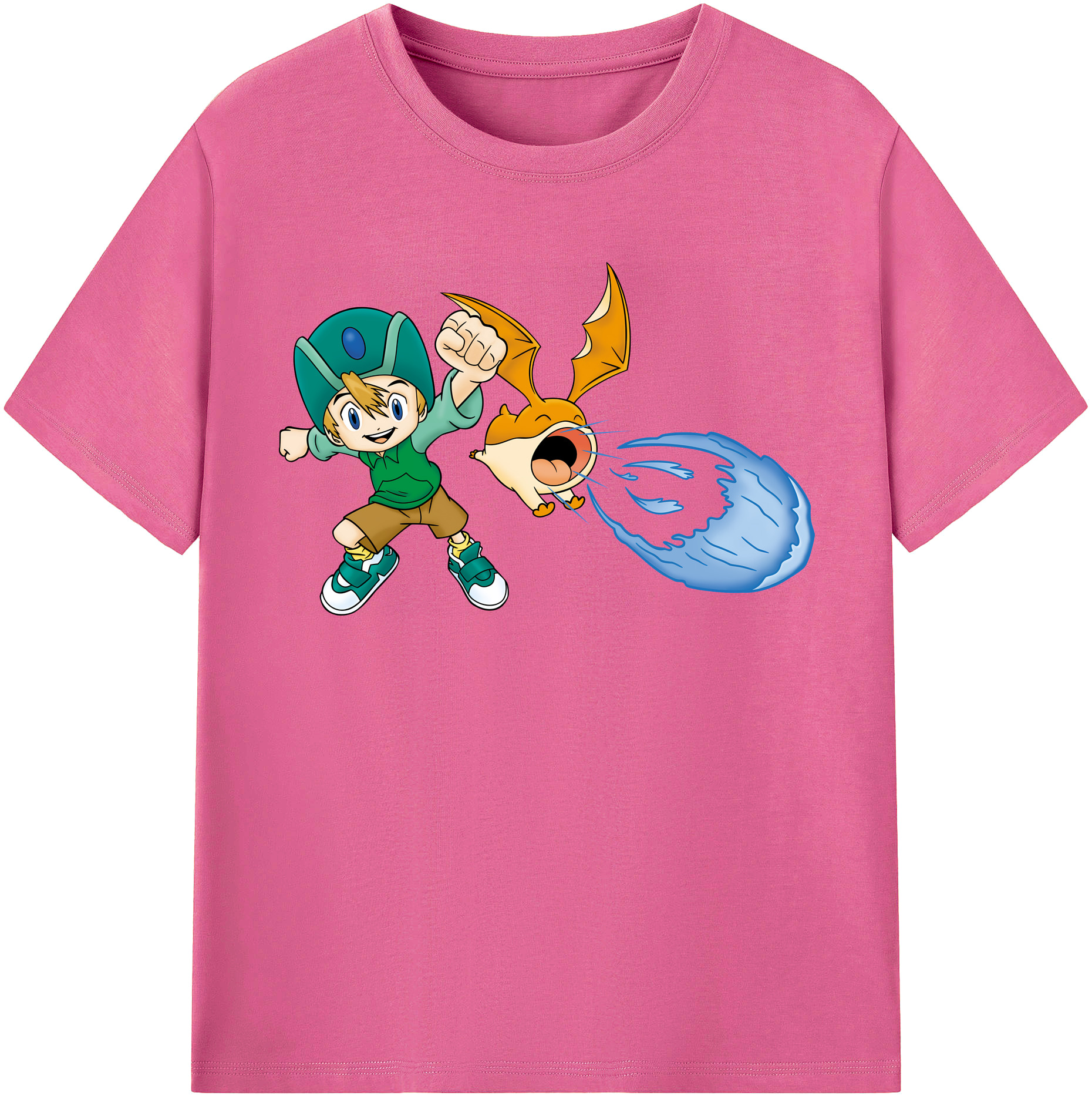 （画像用） Digimon デジタルモンスター/デジモン レディースカジュアルプリントTシャツ（綿100％）