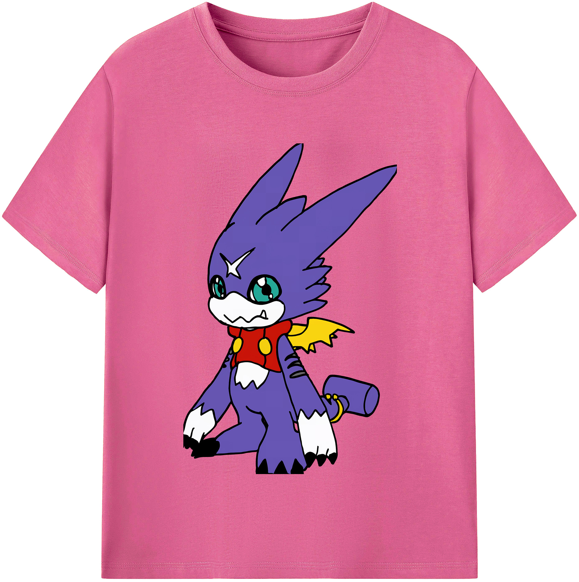 （画像用） Digimon デジタルモンスター/デジモン レディースカジュアルプリントTシャツ（綿100％）