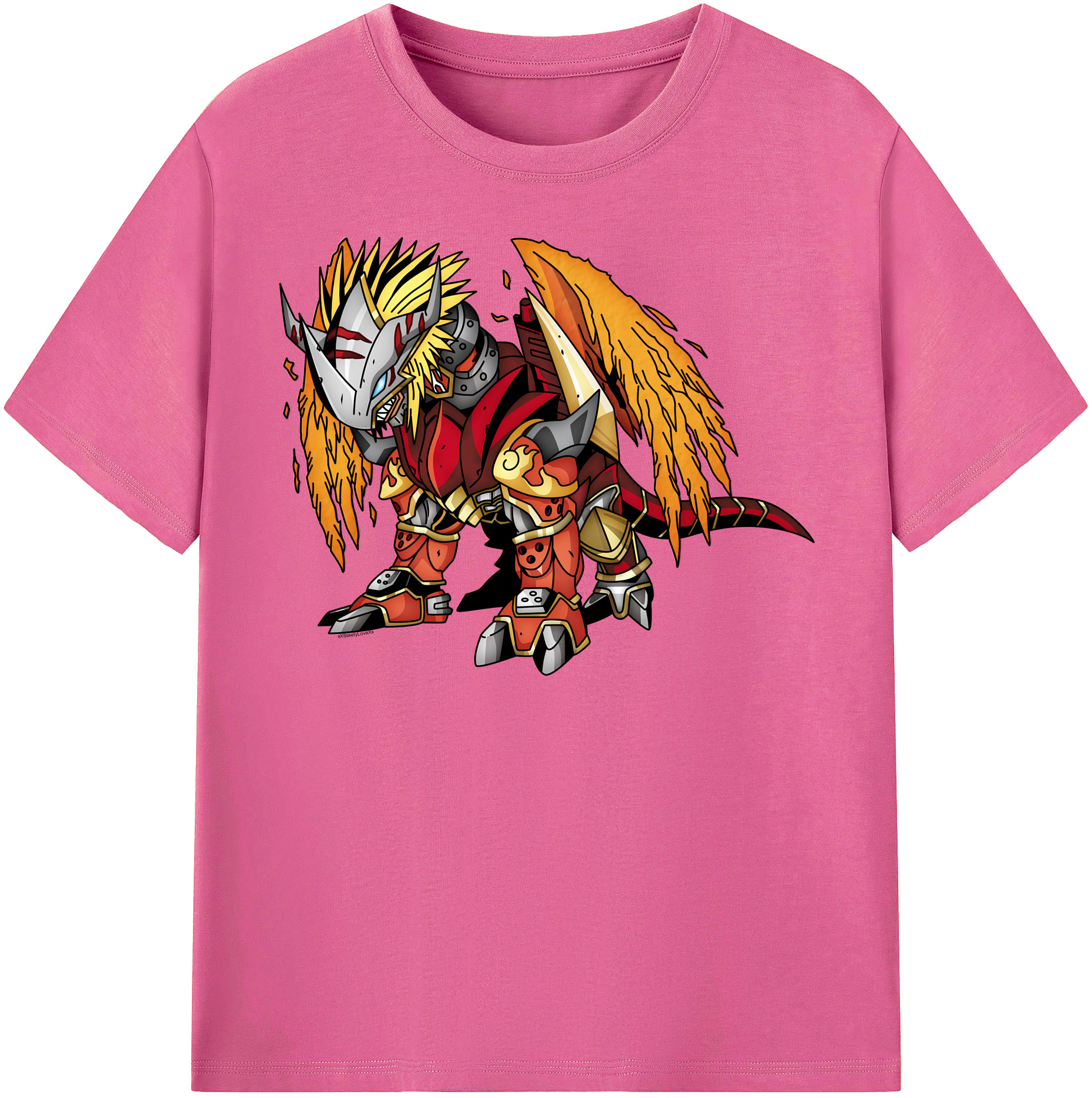 （画像用） Digimon デジタルモンスター/デジモン レディースカジュアルプリントTシャツ（綿100％）