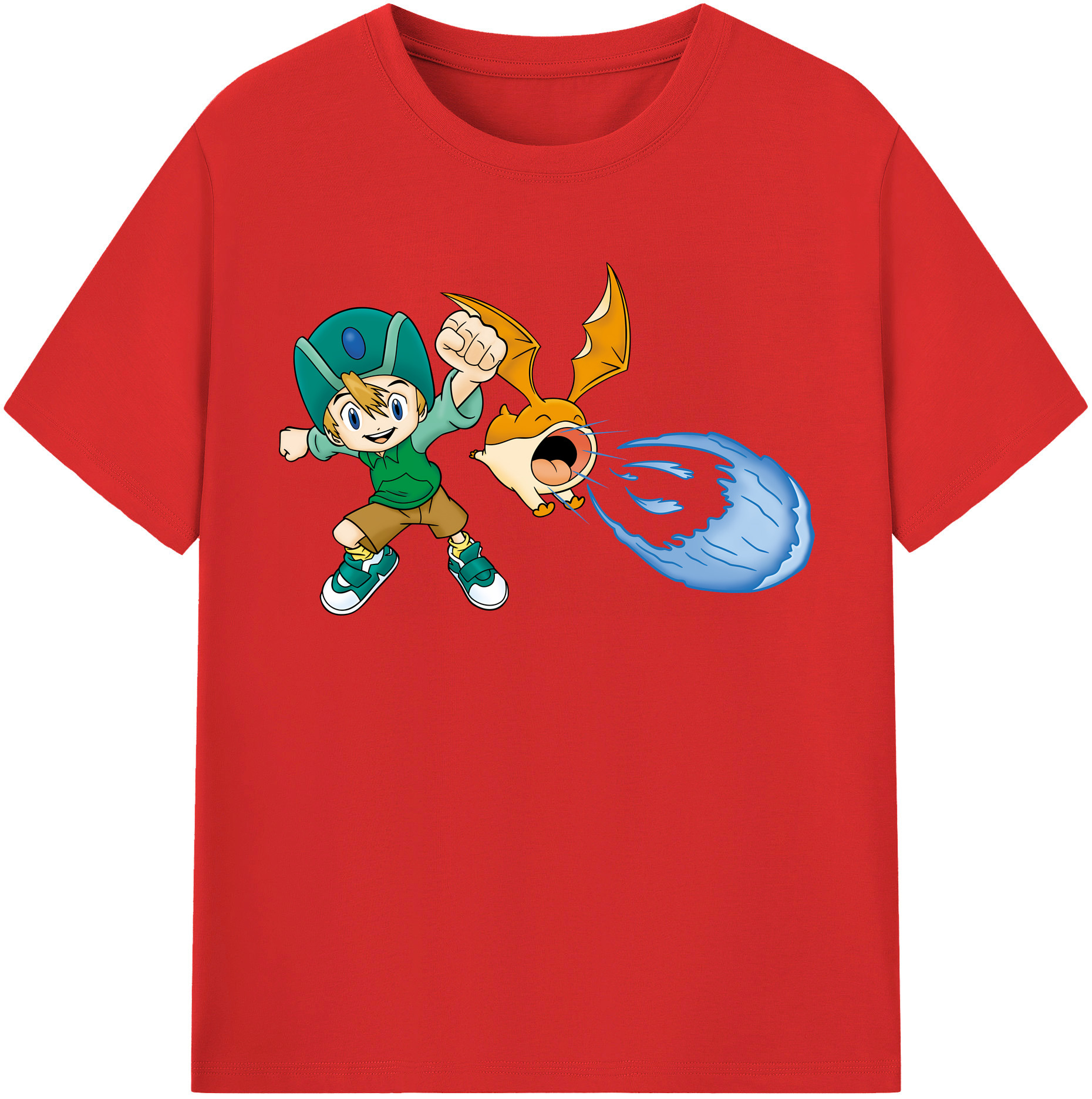 （画像用） Digimon デジタルモンスター/デジモン レディースカジュアルプリントTシャツ（綿100％）