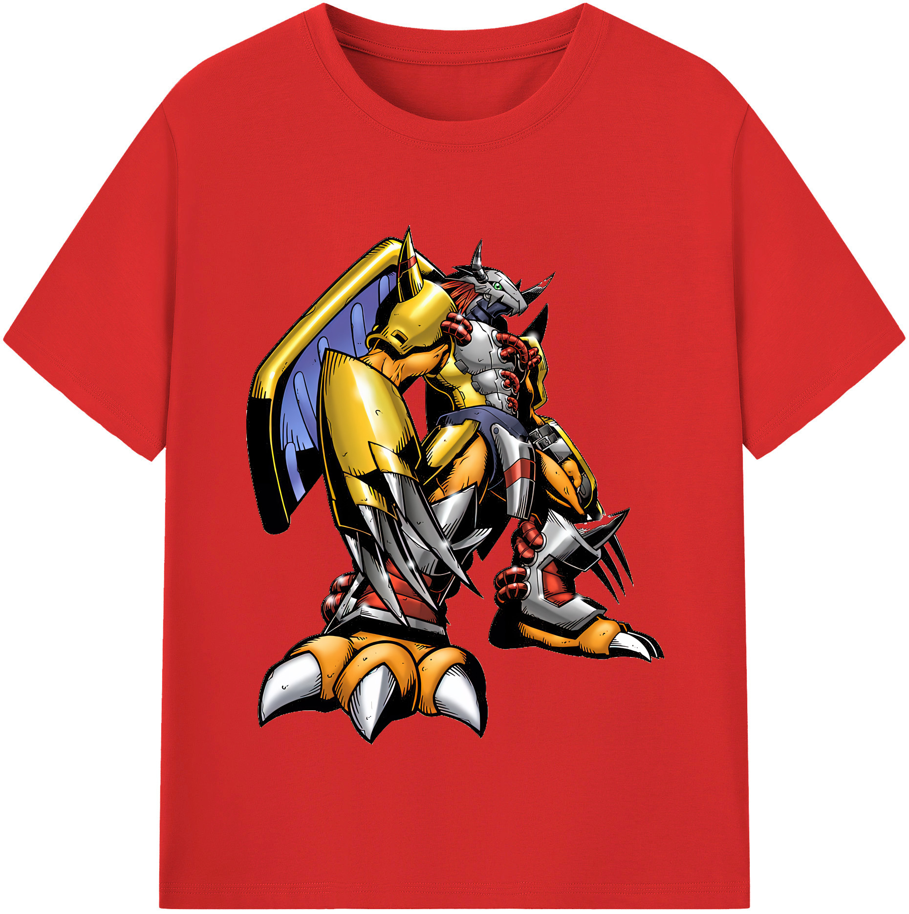 （画像用） Digimon デジタルモンスター/デジモン レディースカジュアルプリントTシャツ（綿100％）