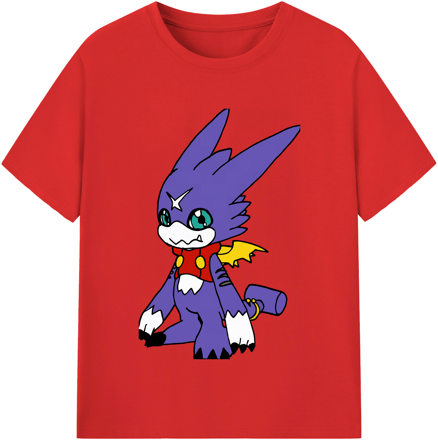（画像用） Digimon デジタルモンスター/デジモン レディースカジュアルプリントTシャツ（綿100％）
