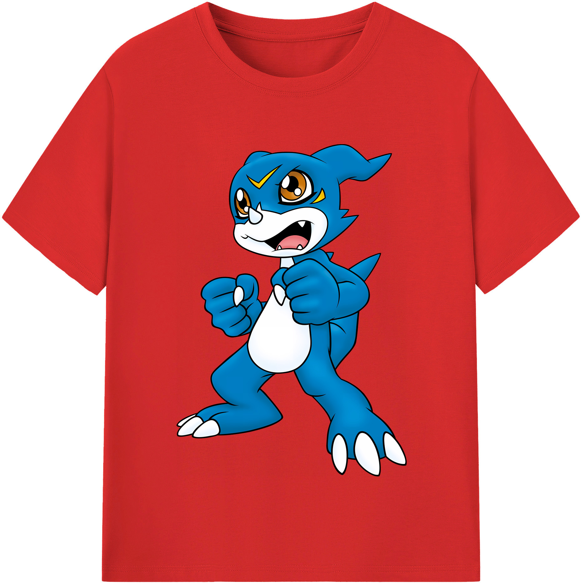 （画像用） Digimon デジタルモンスター/デジモン レディースカジュアルプリントTシャツ（綿100％）