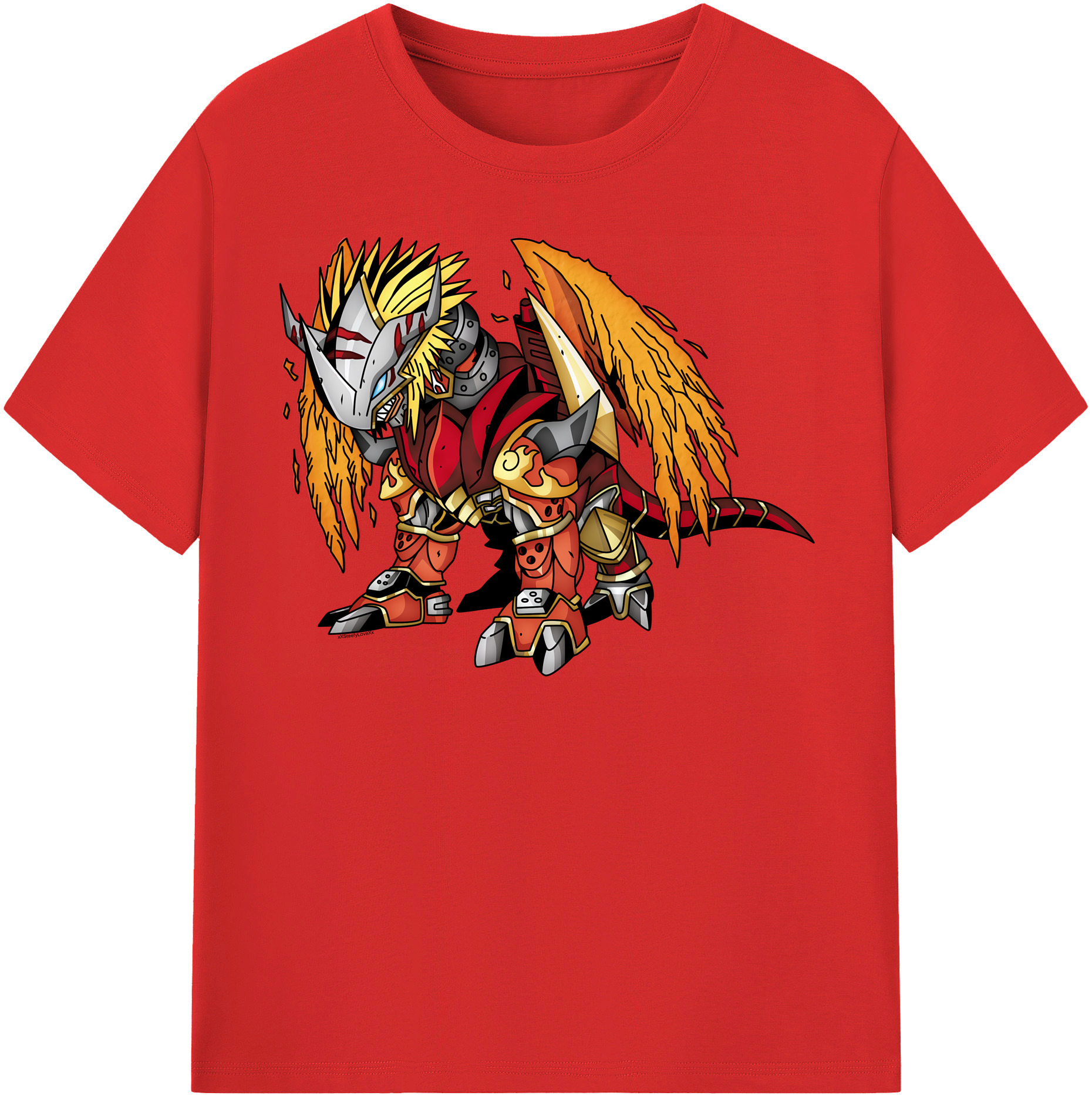 （画像用） Digimon デジタルモンスター/デジモン レディースカジュアルプリントTシャツ（綿100％）