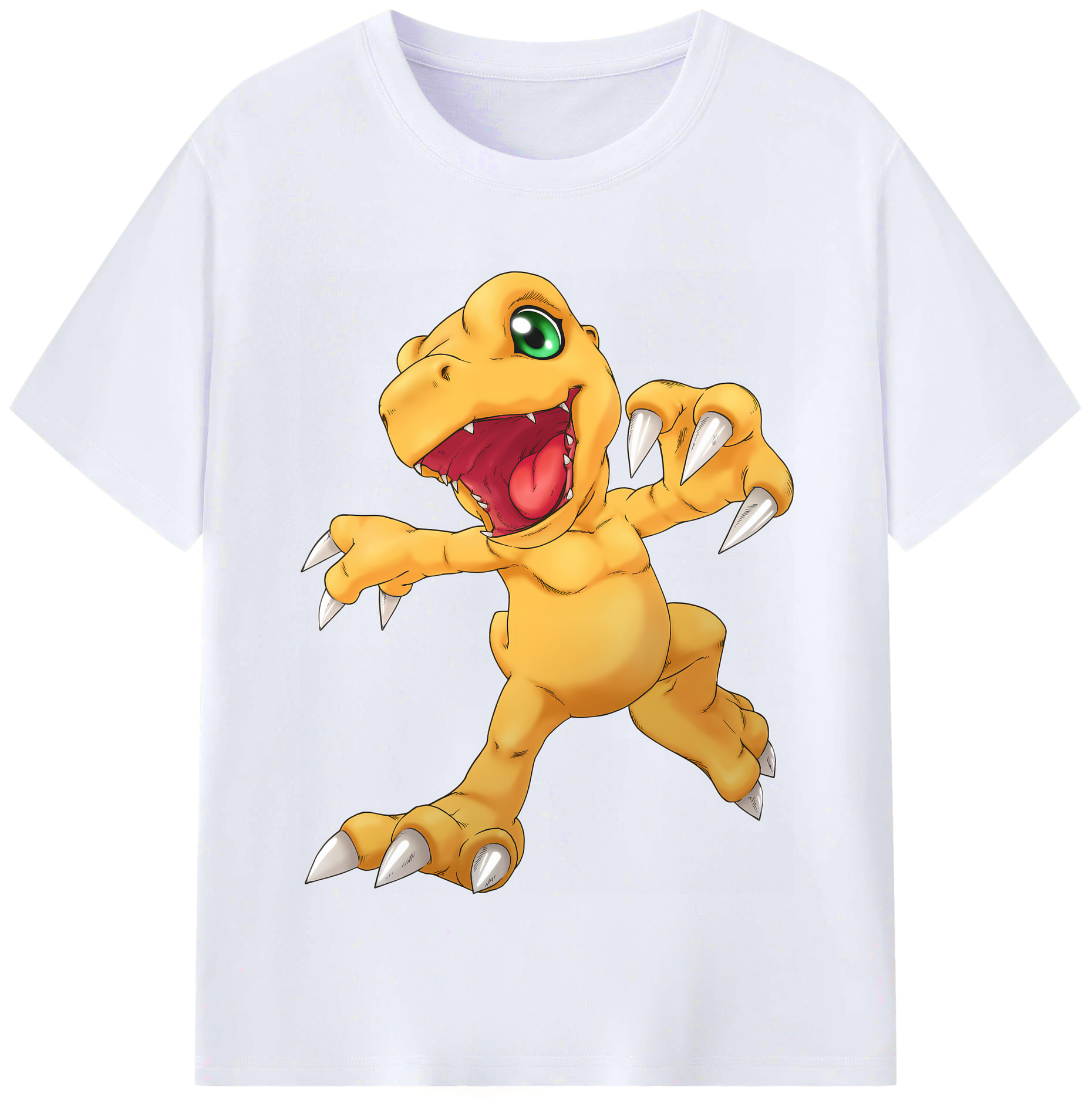 （画像用） Digimon デジタルモンスター/デジモン レディースカジュアルプリントTシャツ（綿100％）