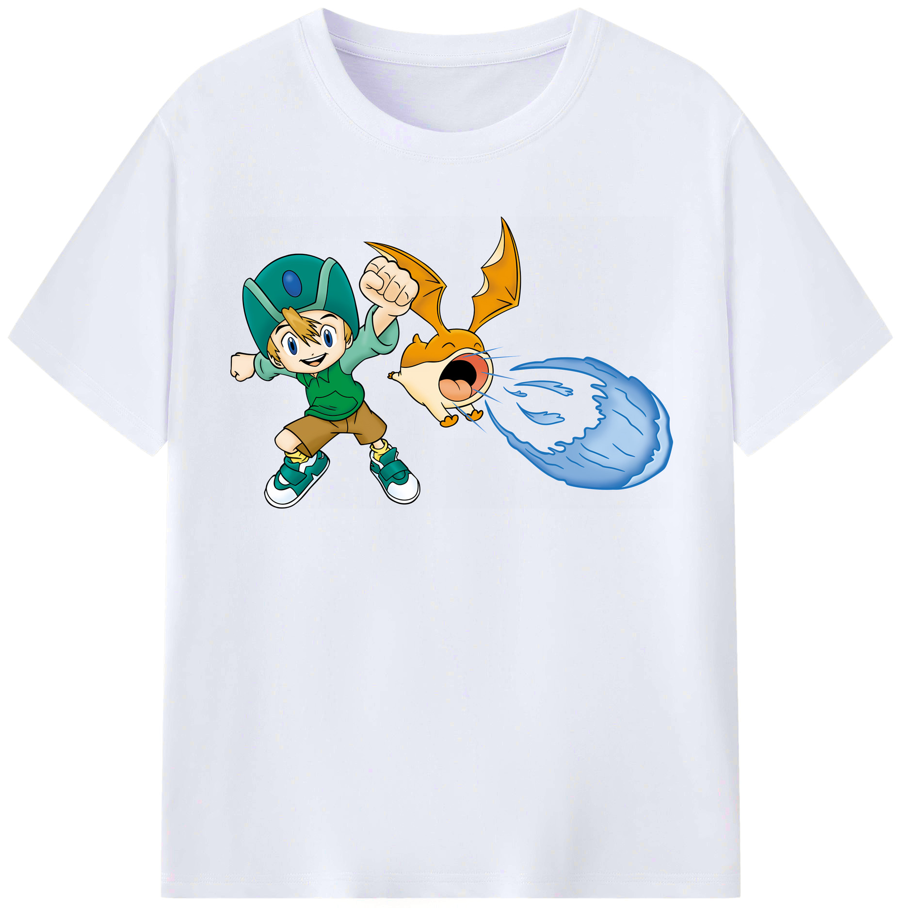 （画像用） Digimon デジタルモンスター/デジモン レディースカジュアルプリントTシャツ（綿100％）