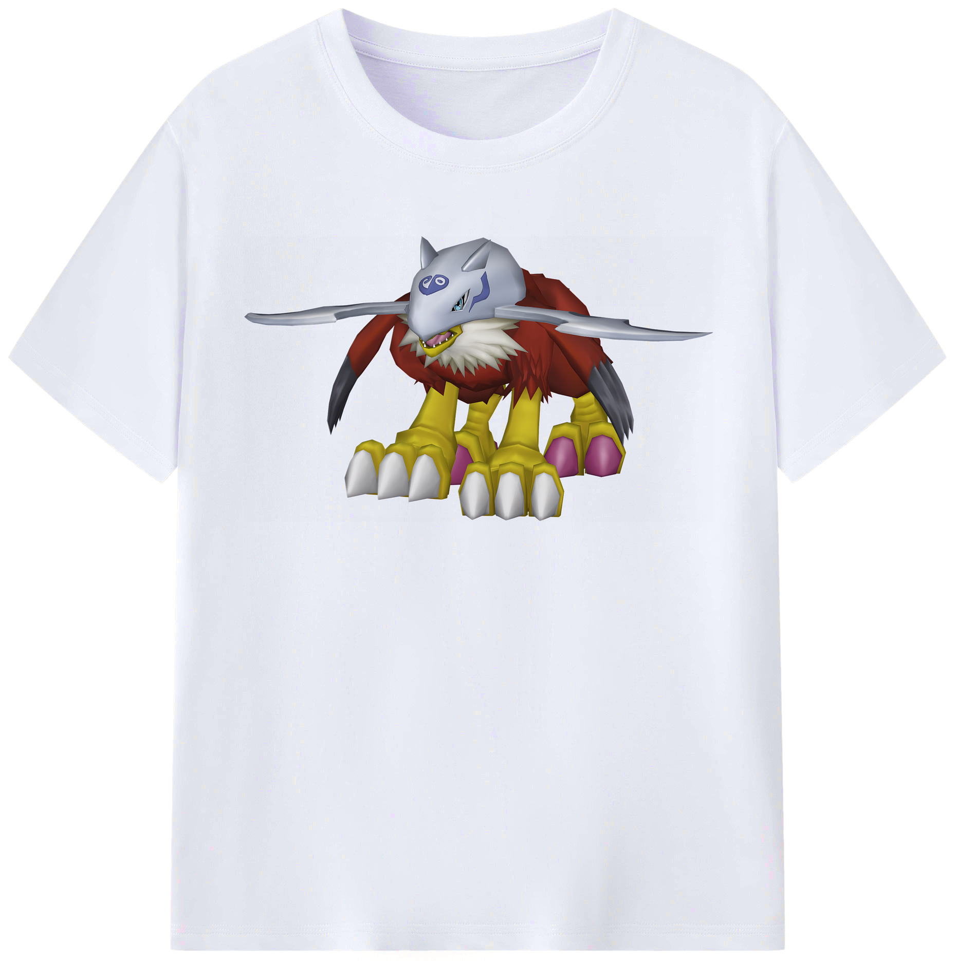 （画像用） Digimon デジタルモンスター/デジモン レディースカジュアルプリントTシャツ（綿100％）