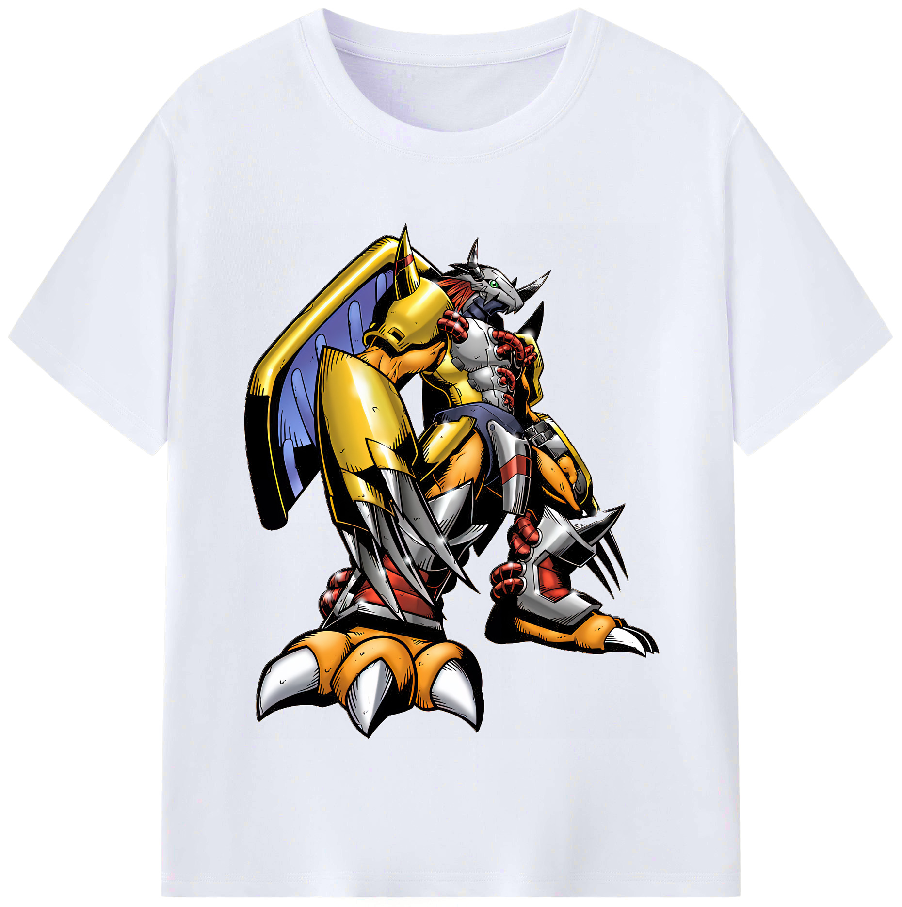 （画像用） Digimon デジタルモンスター/デジモン レディースカジュアルプリントTシャツ（綿100％）