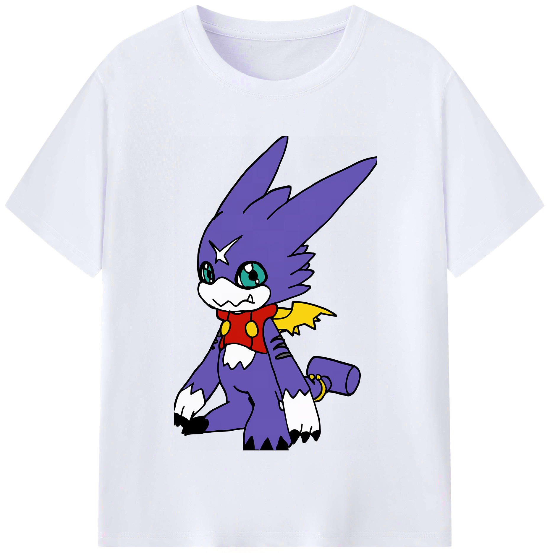 （画像用） Digimon デジタルモンスター/デジモン レディースカジュアルプリントTシャツ（綿100％）