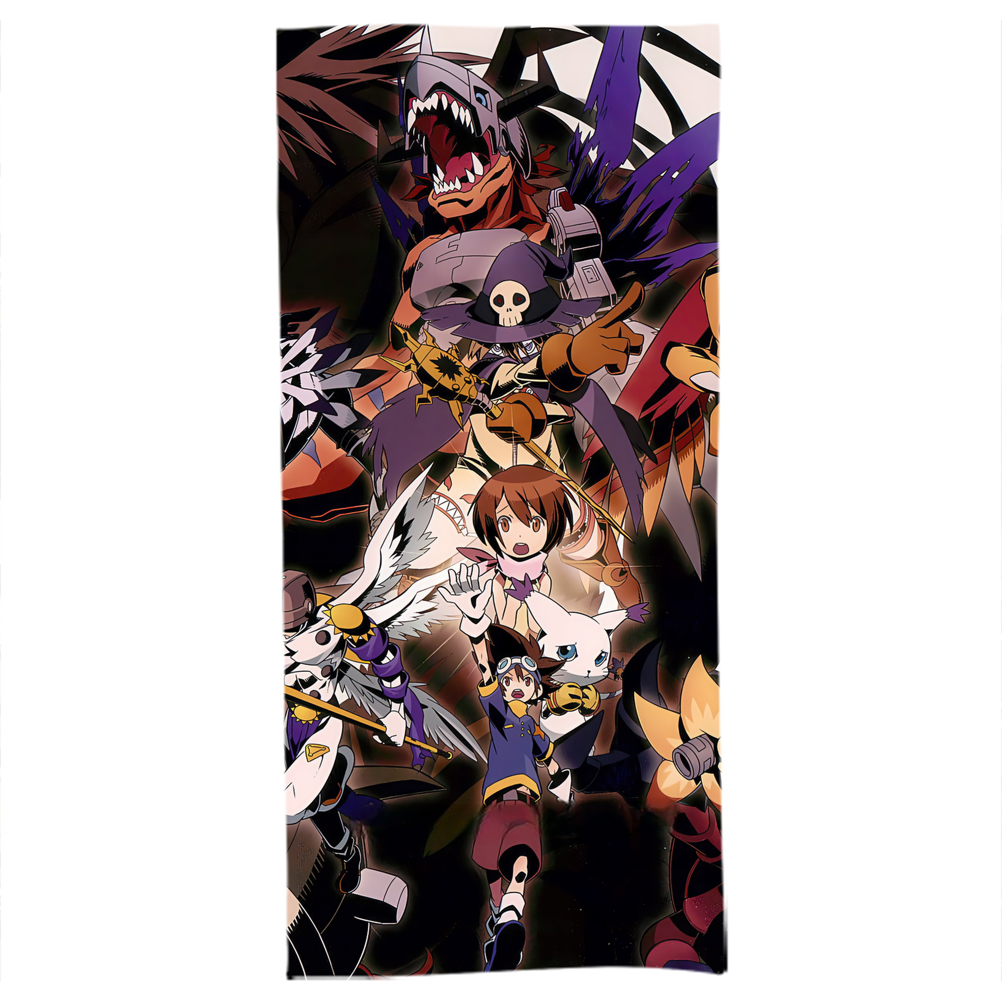 （画像用） Digimon デジタルモンスター/デジモン 大判バスタオル 70×140cm 吸水速乾 柔らかい肌触り