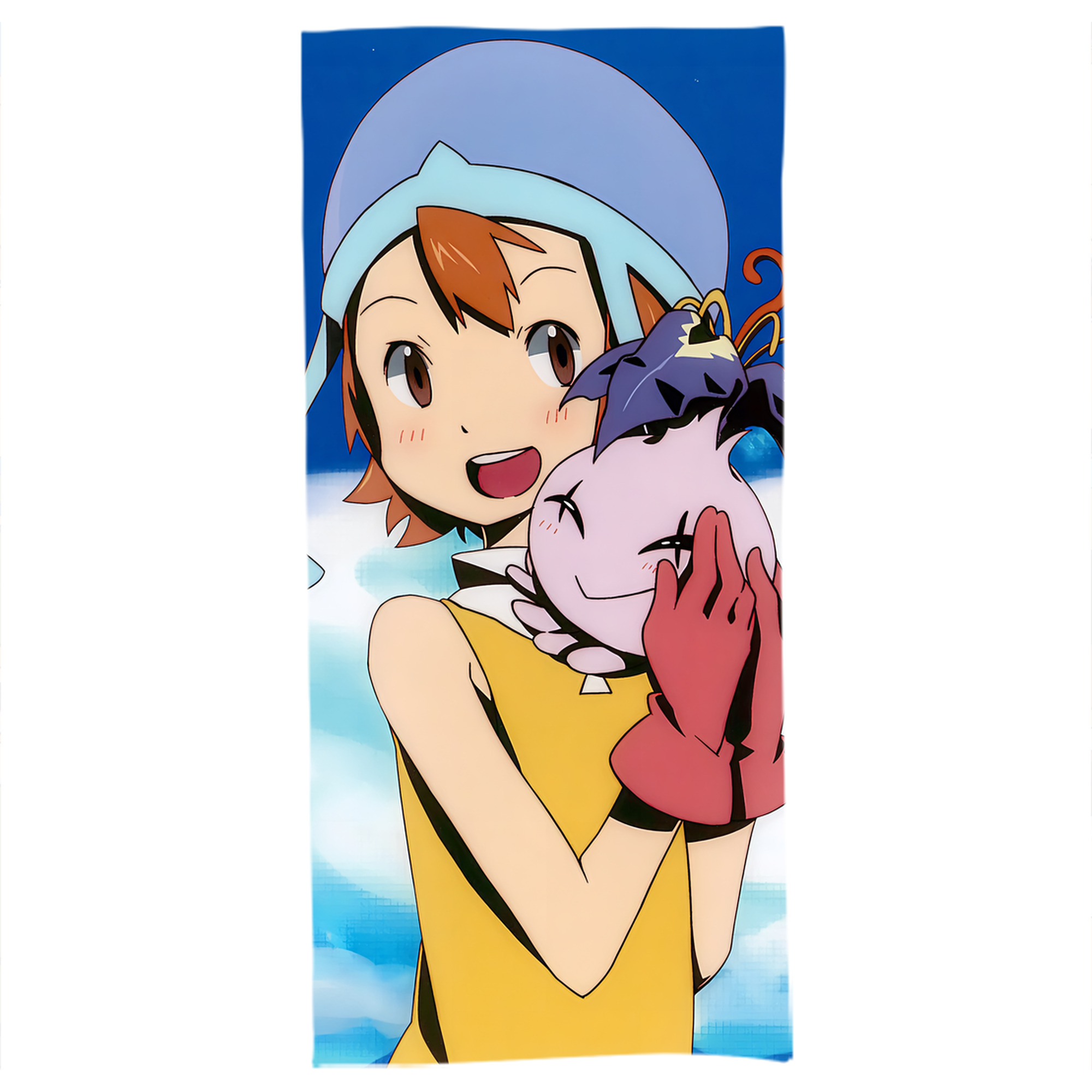 （画像用） Digimon デジタルモンスター/デジモン 大判バスタオル 70×140cm 吸水速乾 柔らかい肌触り