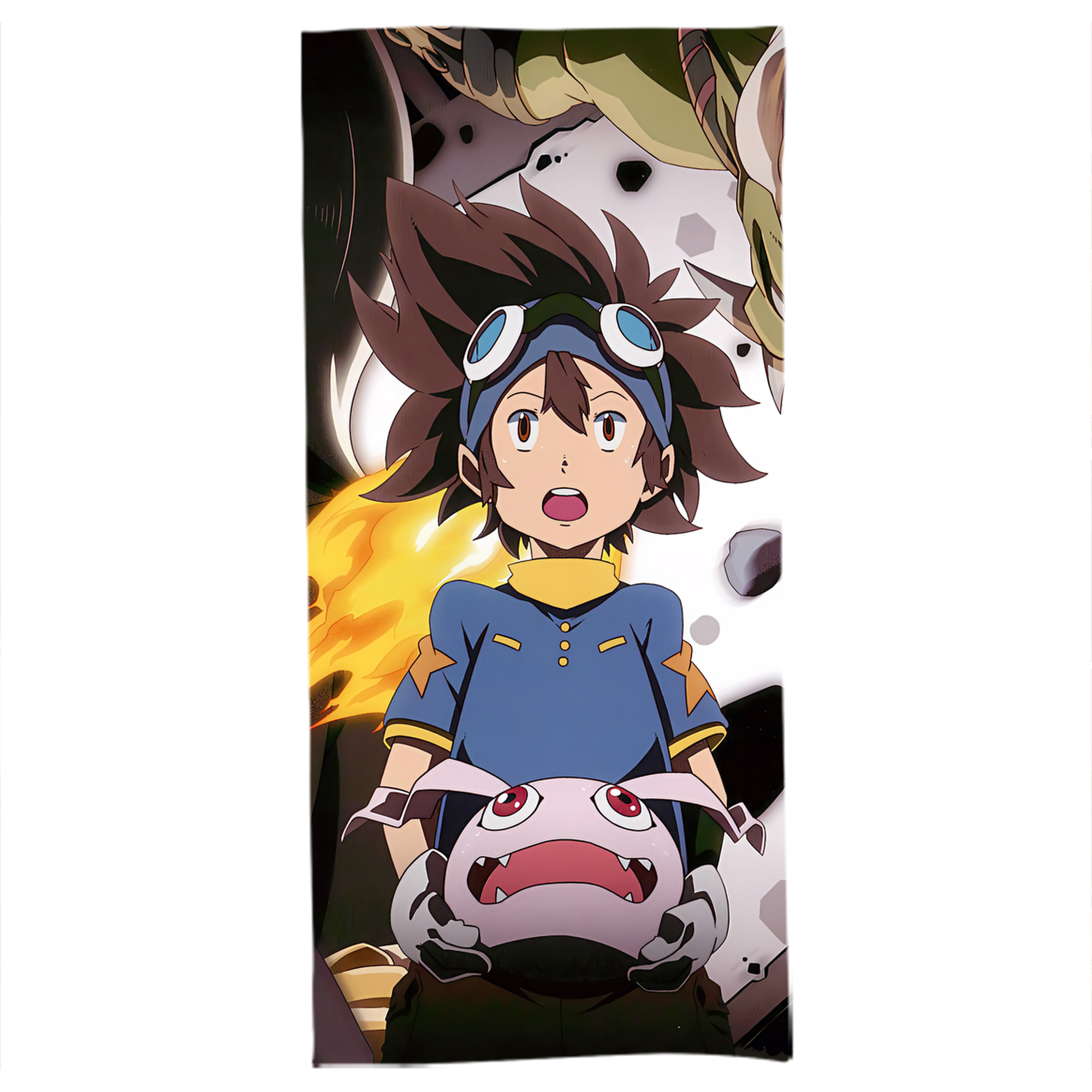 （画像用） Digimon デジタルモンスター/デジモン 大判バスタオル 70×140cm 吸水速乾 柔らかい肌触り