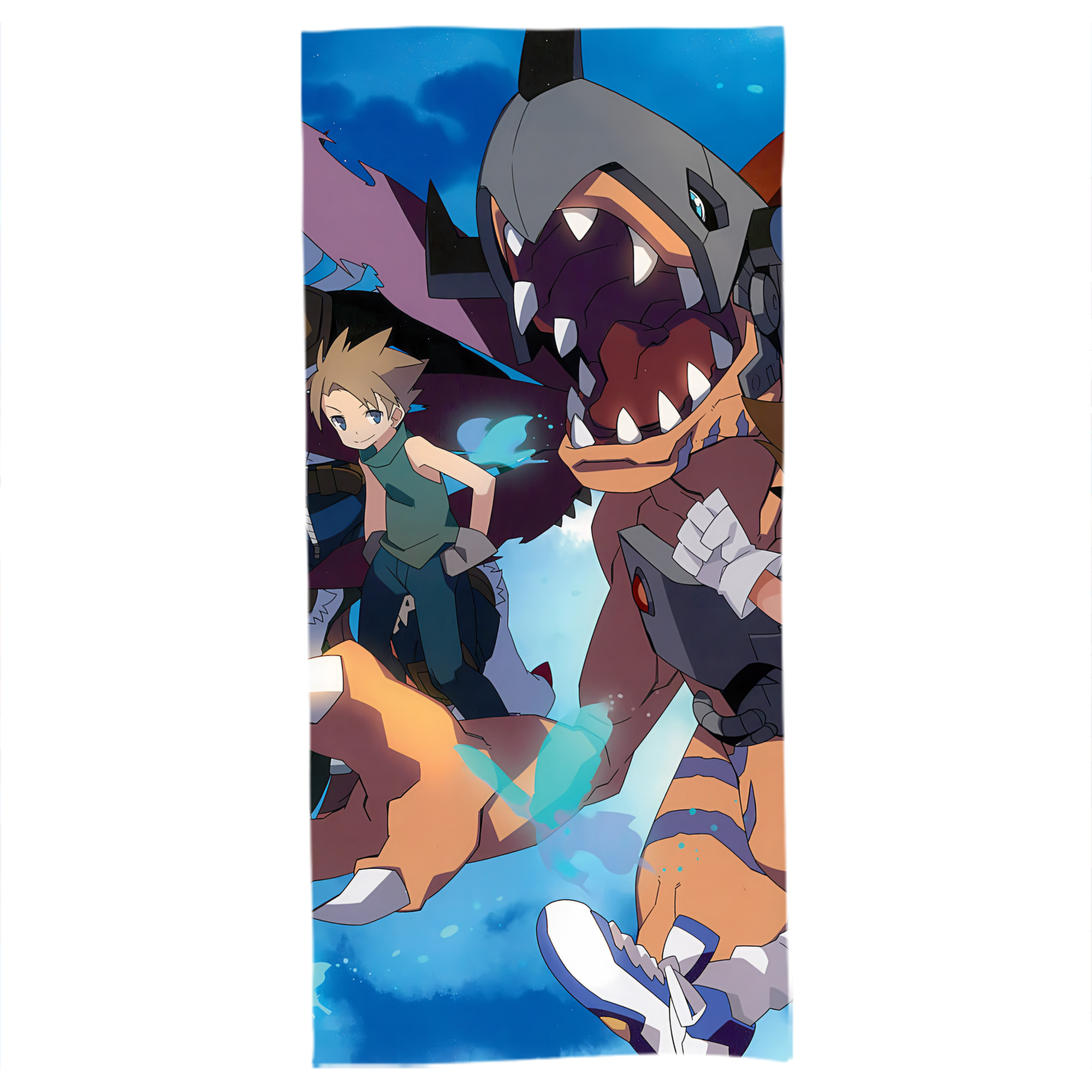 （画像用） Digimon デジタルモンスター/デジモン 大判バスタオル 70×140cm 吸水速乾 柔らかい肌触り
