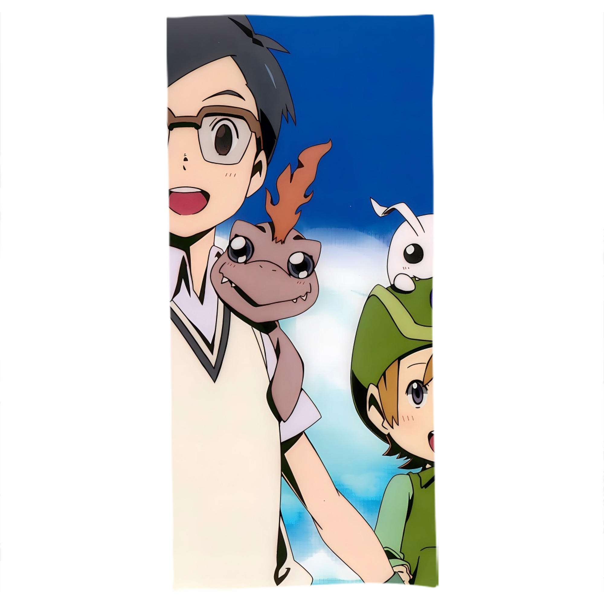 （画像用） Digimon デジタルモンスター/デジモン 大判バスタオル 70×140cm 吸水速乾 柔らかい肌触り