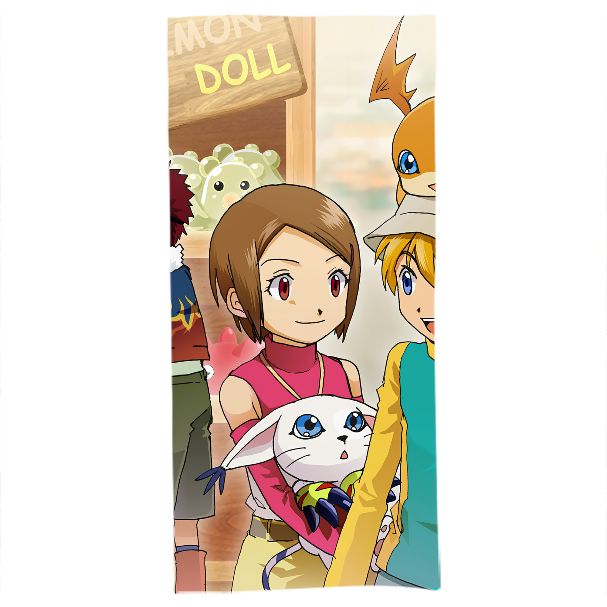 （画像用） Digimon デジタルモンスター/デジモン 大判バスタオル 70×140cm 吸水速乾 柔らかい肌触り