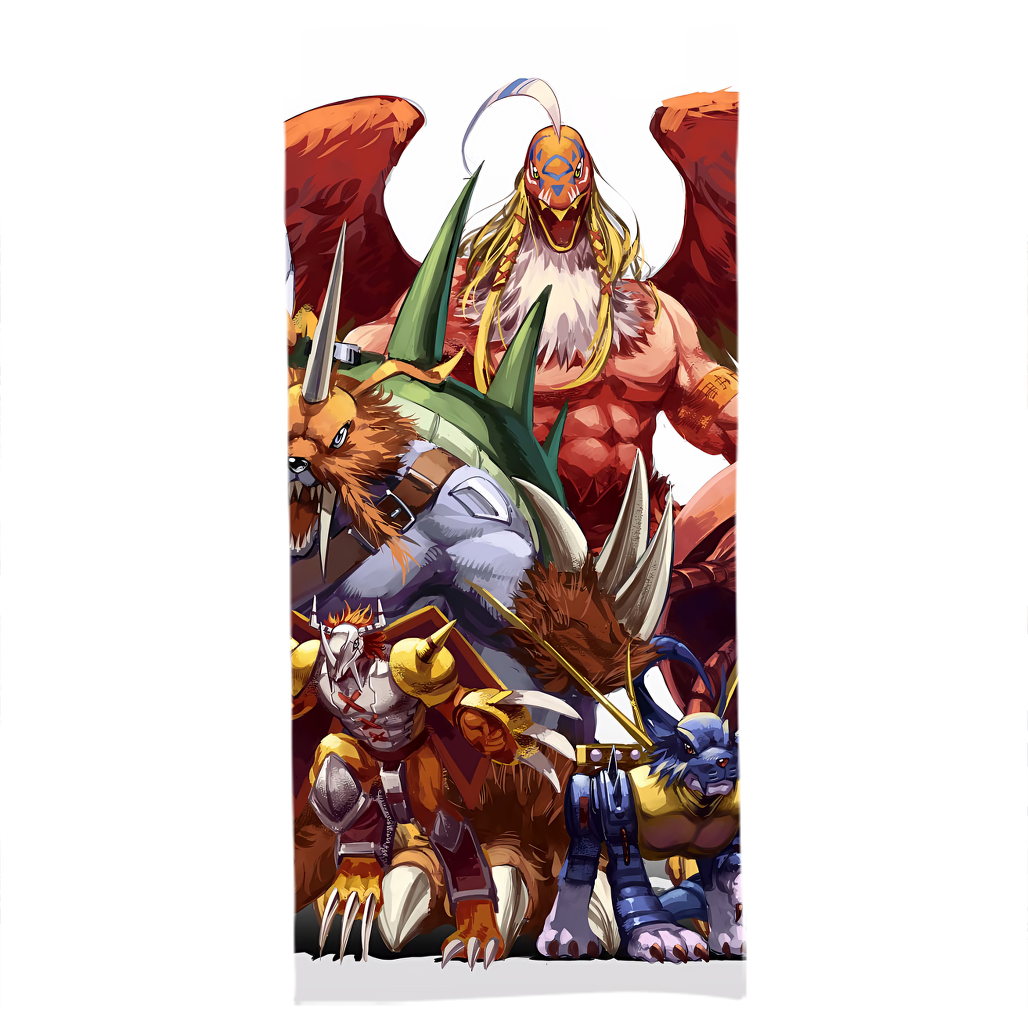 （画像用） Digimon デジタルモンスター/デジモン 大判バスタオル 70×140cm 吸水速乾 柔らかい肌触り