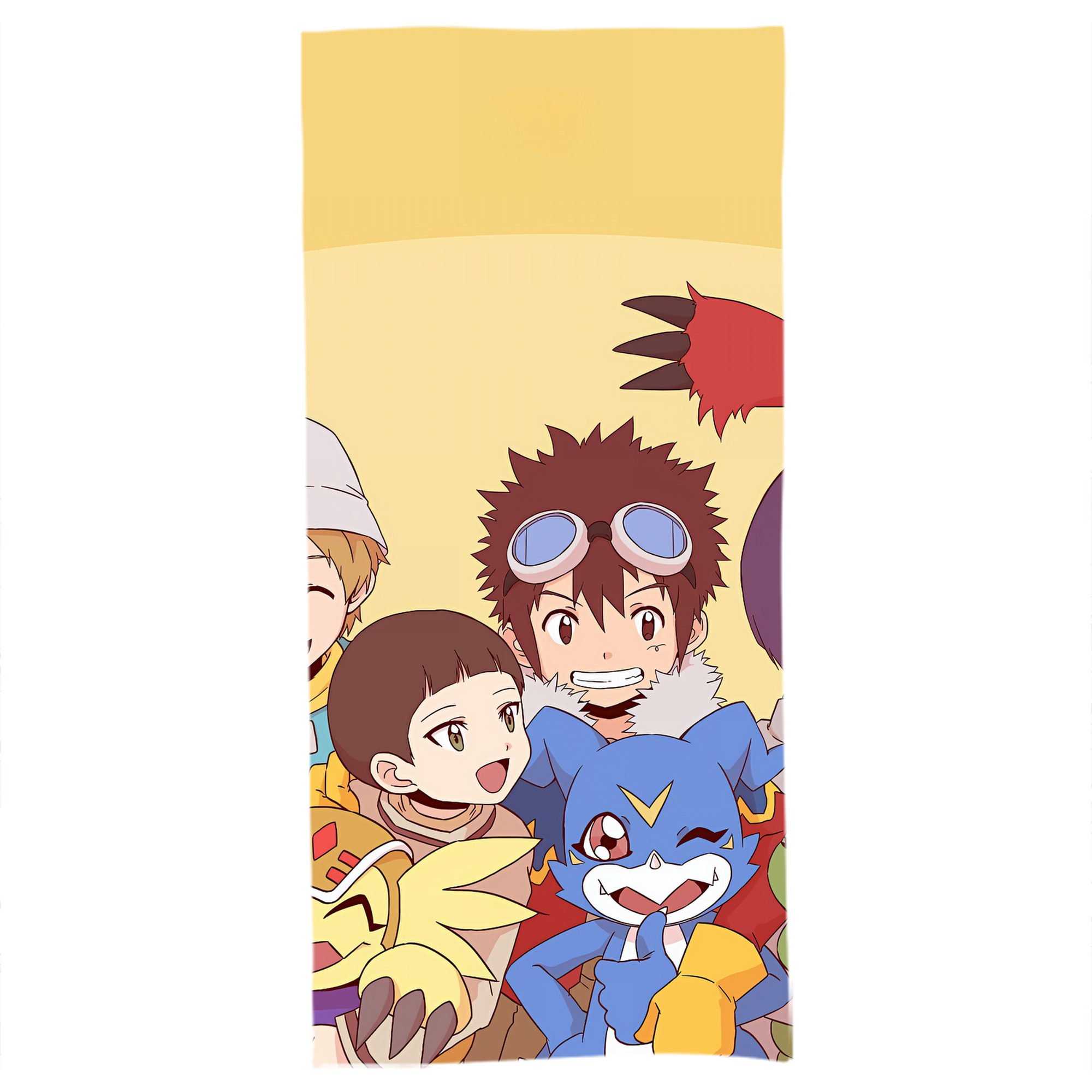 （画像用） Digimon デジタルモンスター/デジモン 大判バスタオル 70×140cm 吸水速乾 柔らかい肌触り