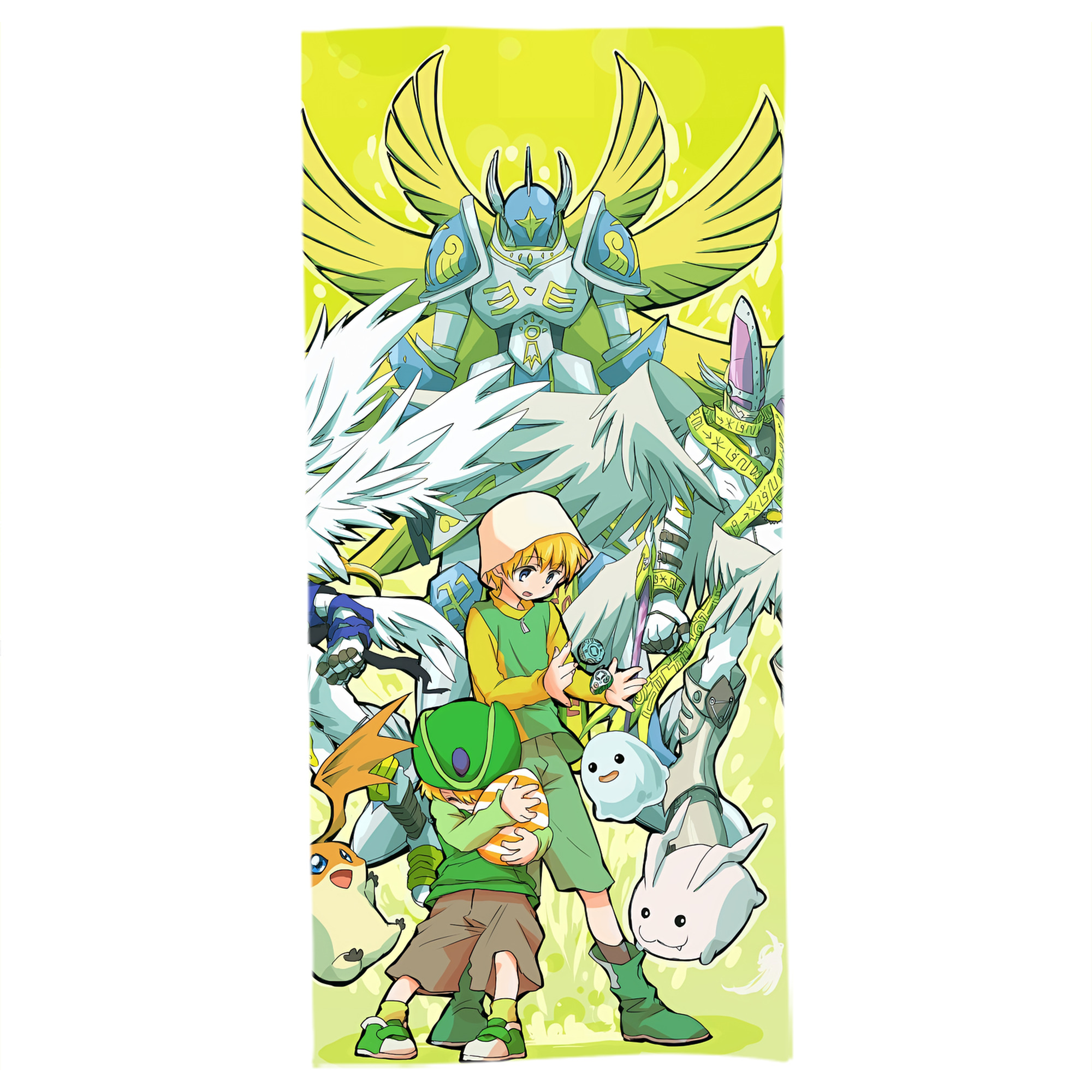 （画像用） Digimon デジタルモンスター/デジモン 大判バスタオル 70×140cm 吸水速乾 柔らかい肌触り