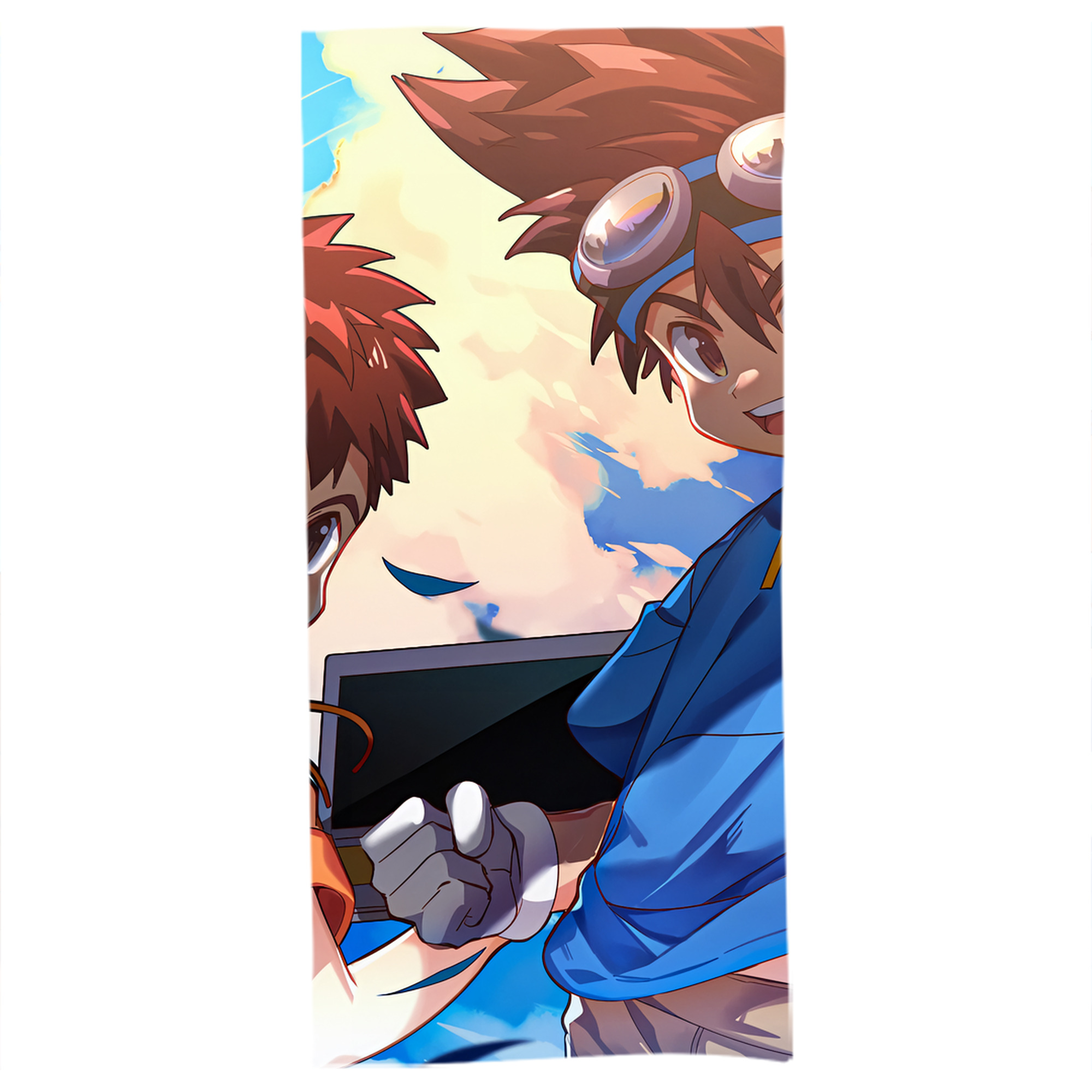 （画像用） Digimon デジタルモンスター/デジモン 大判バスタオル 70×140cm 吸水速乾 柔らかい肌触り