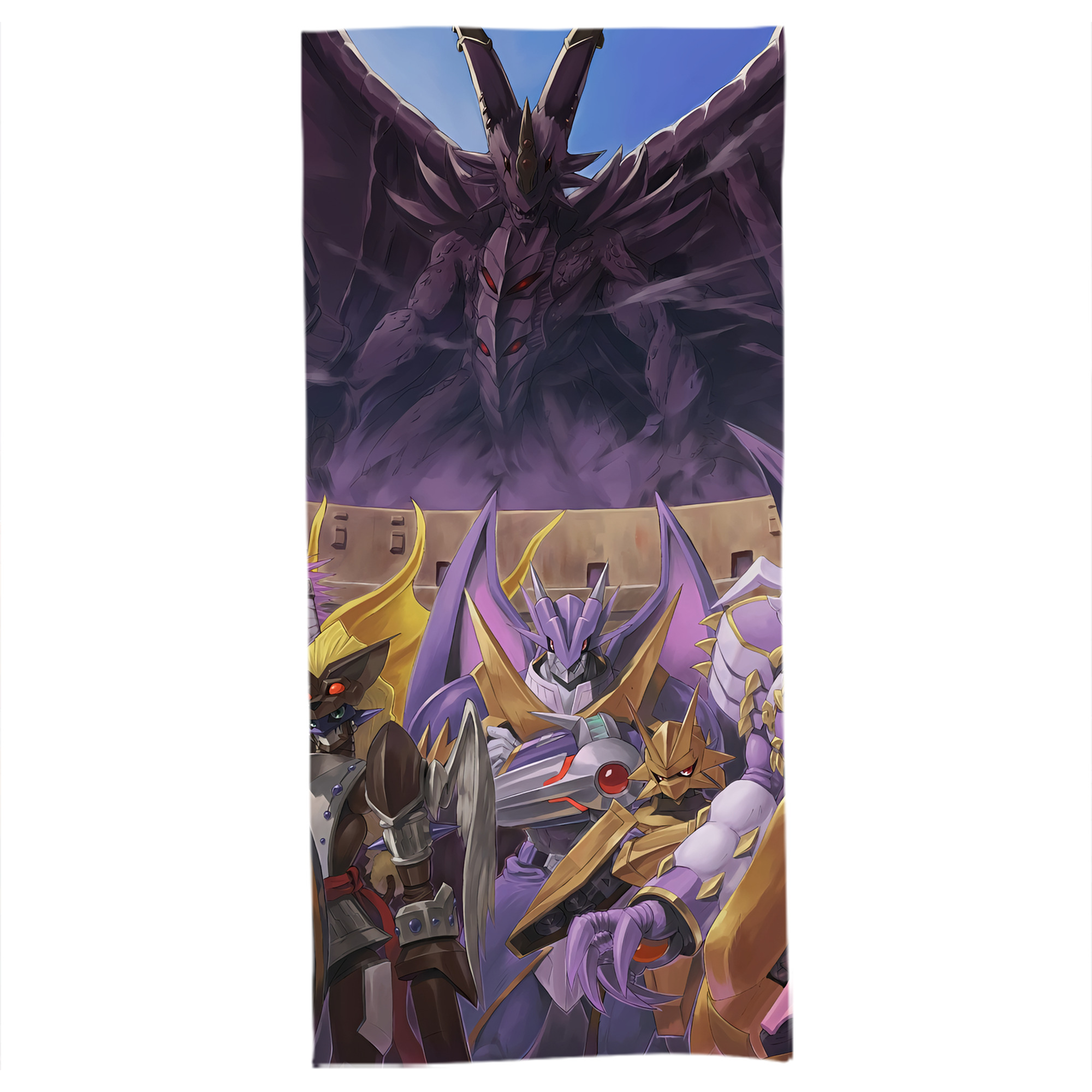 （画像用） Digimon デジタルモンスター/デジモン 大判バスタオル 70×140cm 吸水速乾 柔らかい肌触り
