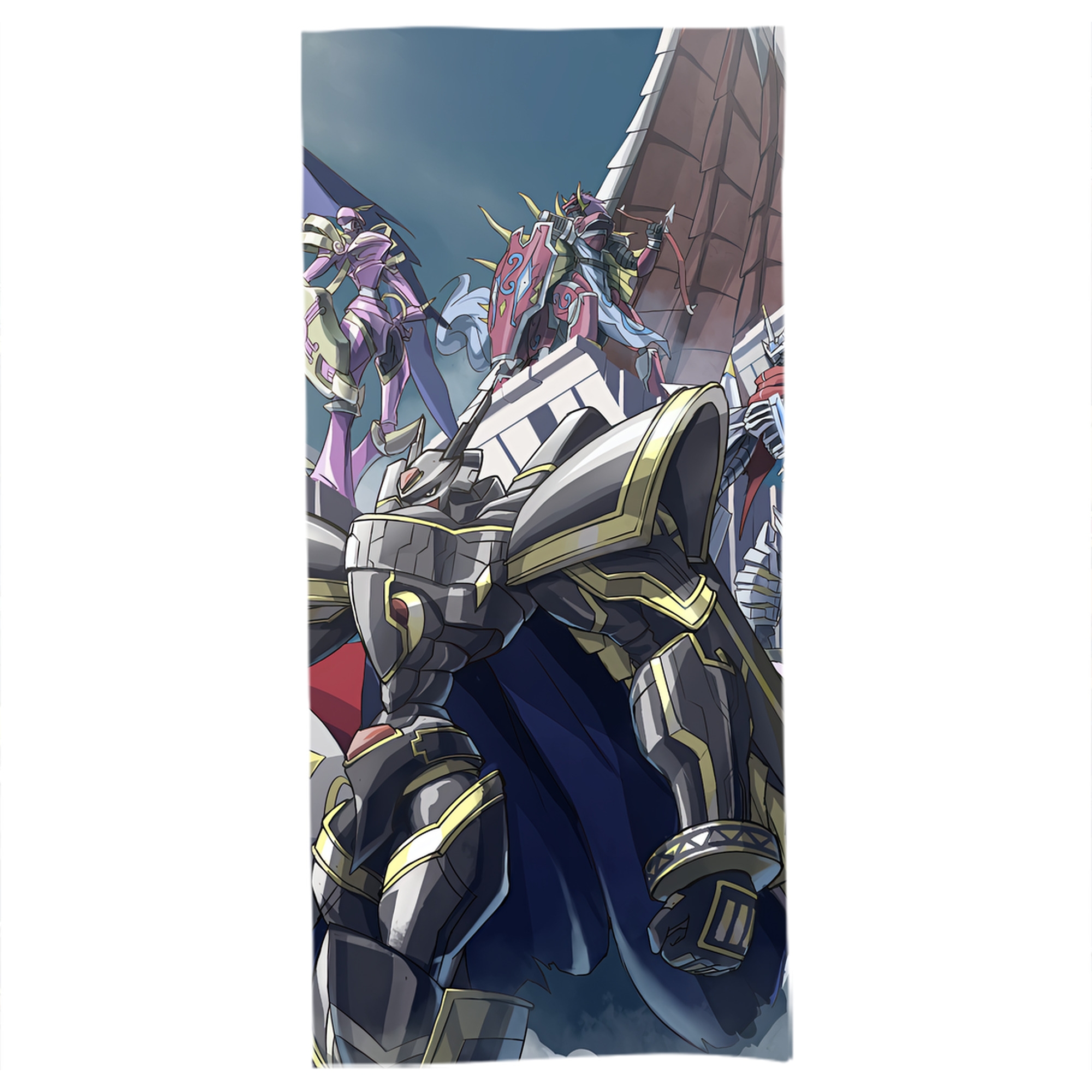 （画像用） Digimon デジタルモンスター/デジモン 大判バスタオル 70×140cm 吸水速乾 柔らかい肌触り