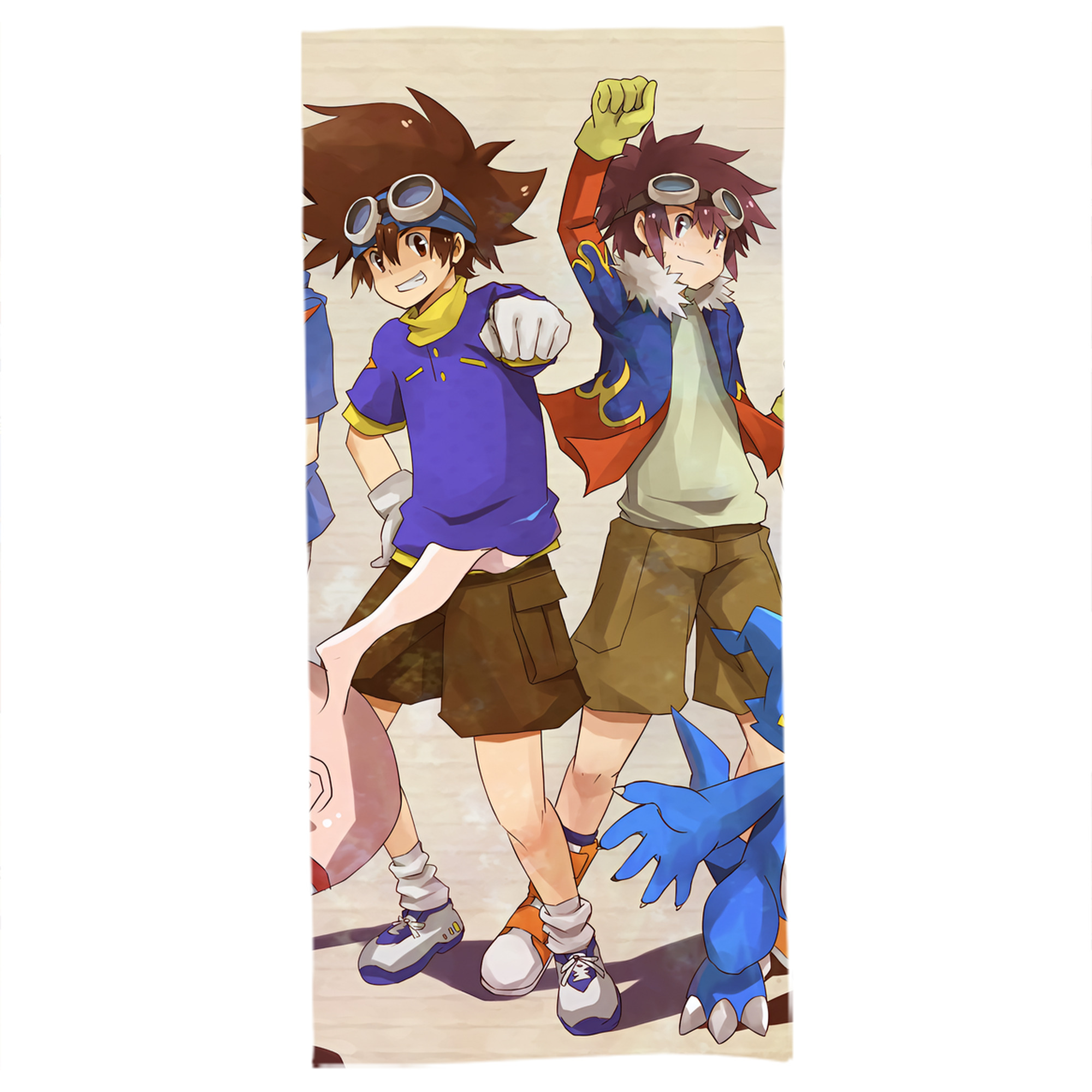 （画像用） Digimon デジタルモンスター/デジモン 大判バスタオル 70×140cm 吸水速乾 柔らかい肌触り