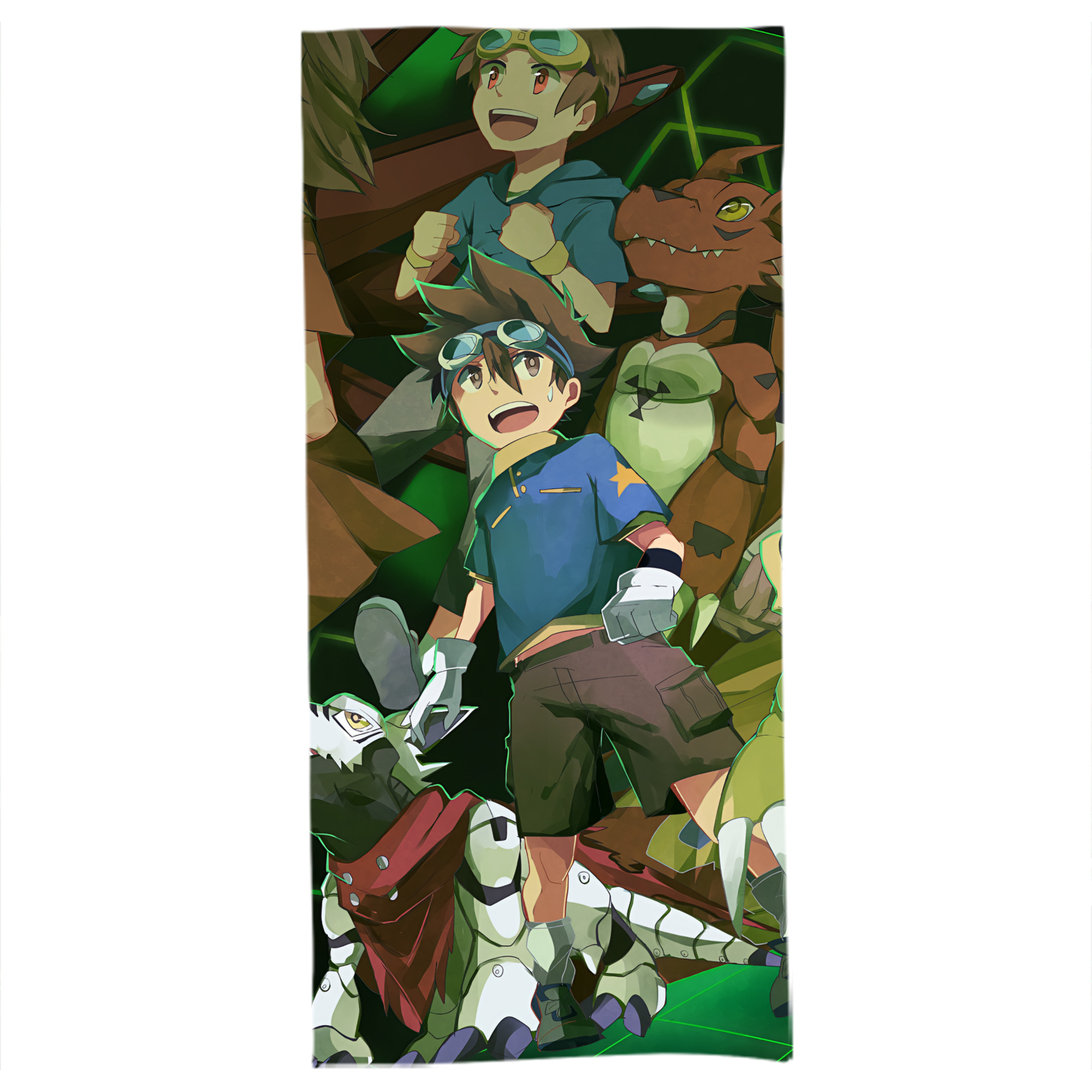 （画像用） Digimon デジタルモンスター/デジモン 大判バスタオル 70×140cm 吸水速乾 柔らかい肌触り