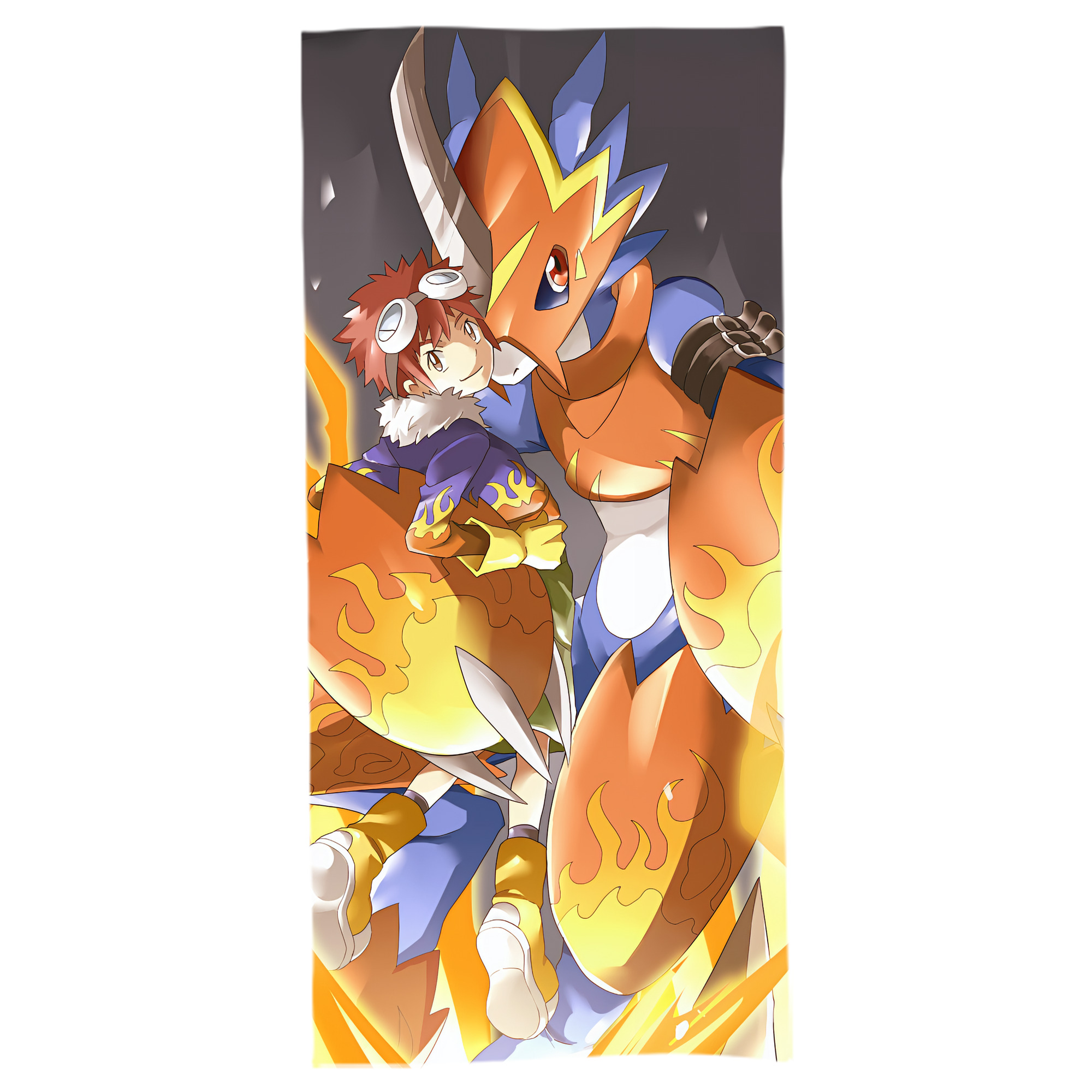 （画像用） Digimon デジタルモンスター/デジモン 大判バスタオル 70×140cm 吸水速乾 柔らかい肌触り